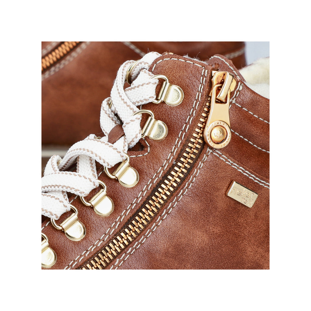 Brown Zip Boots for Women | Rieker 74233-24
