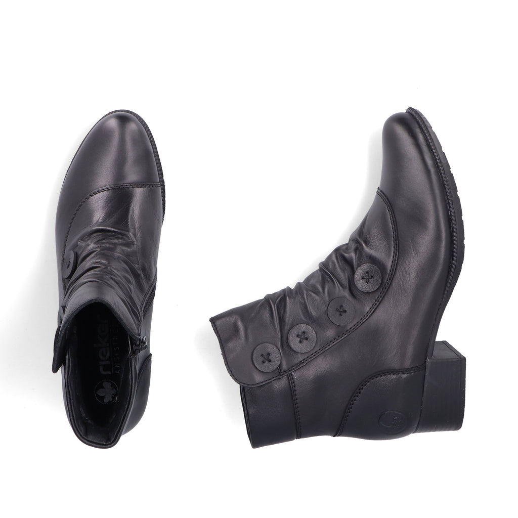 Black Zip Boots for Women | Rieker 78659-00