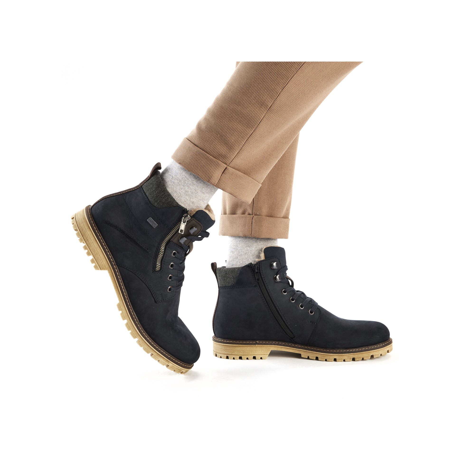 Blue Zip Boots for Men | Rieker F3610-14
