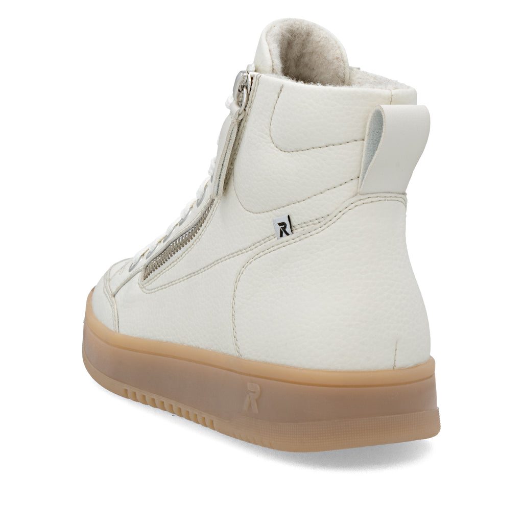 White Zip Boots for Women | Rieker Sport W1971-80
