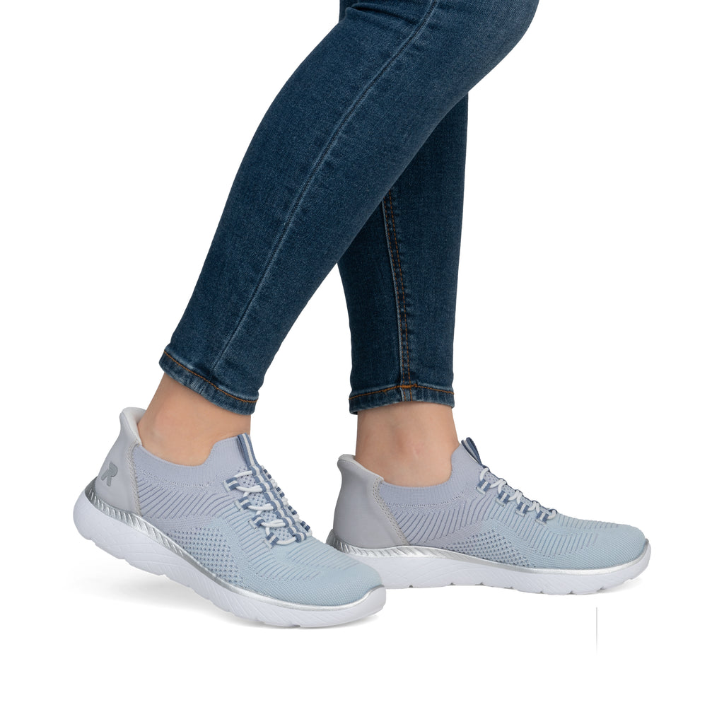 Blue Elasticated Shoes for Women | Rieker M5066-30