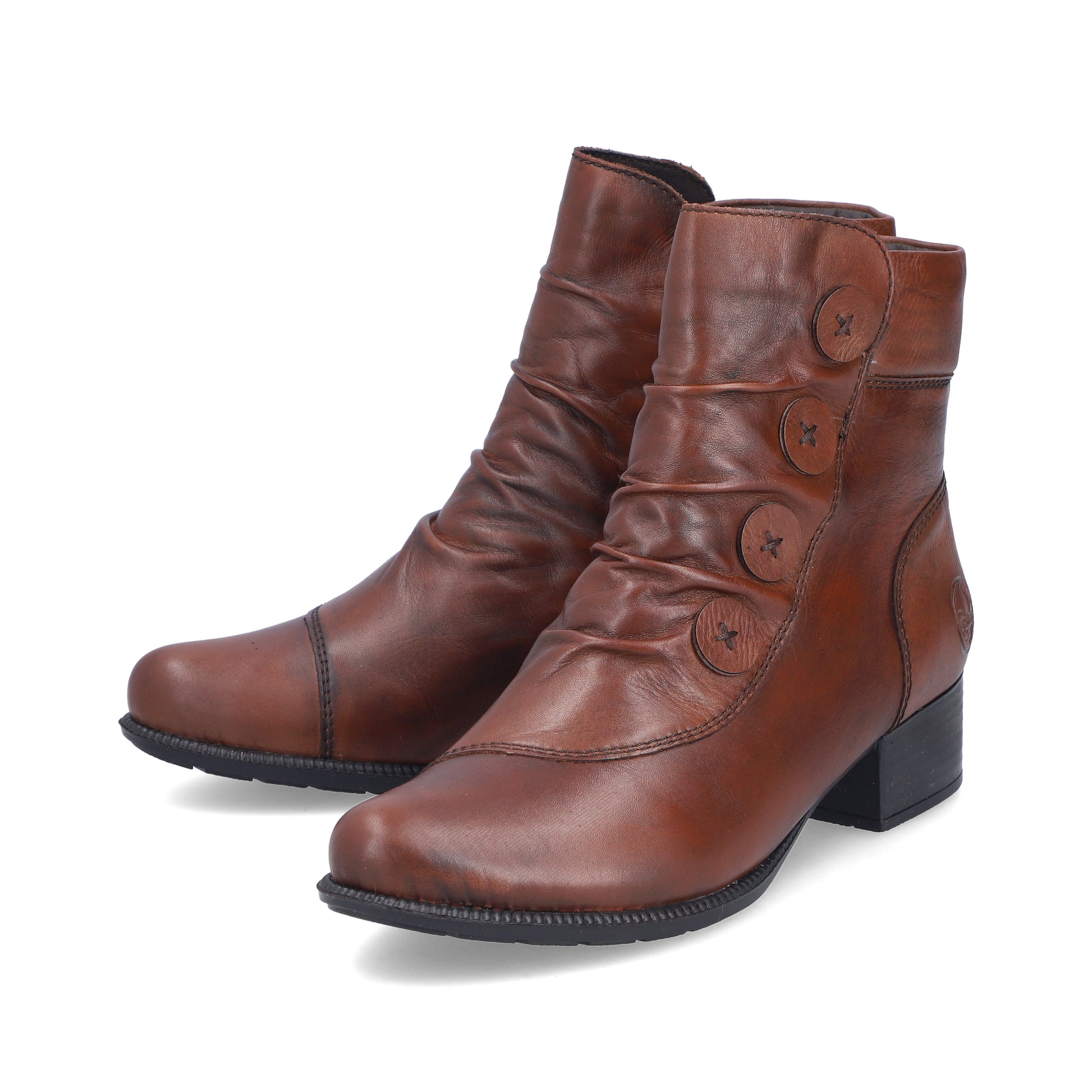 Brown Zip Boots for Women | Rieker 78659-22