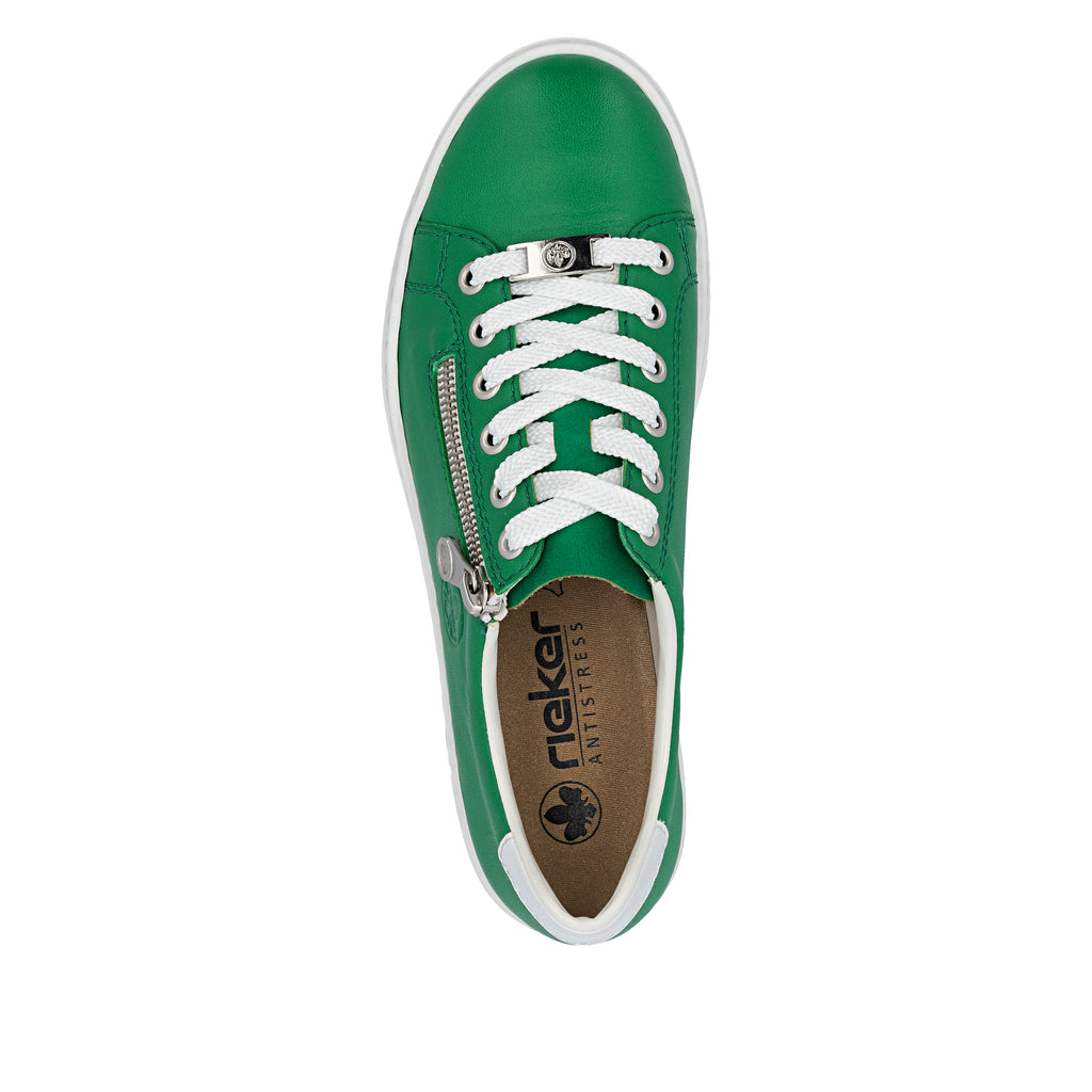 Green Zip Shoes for Women | Rieker L59L1-52