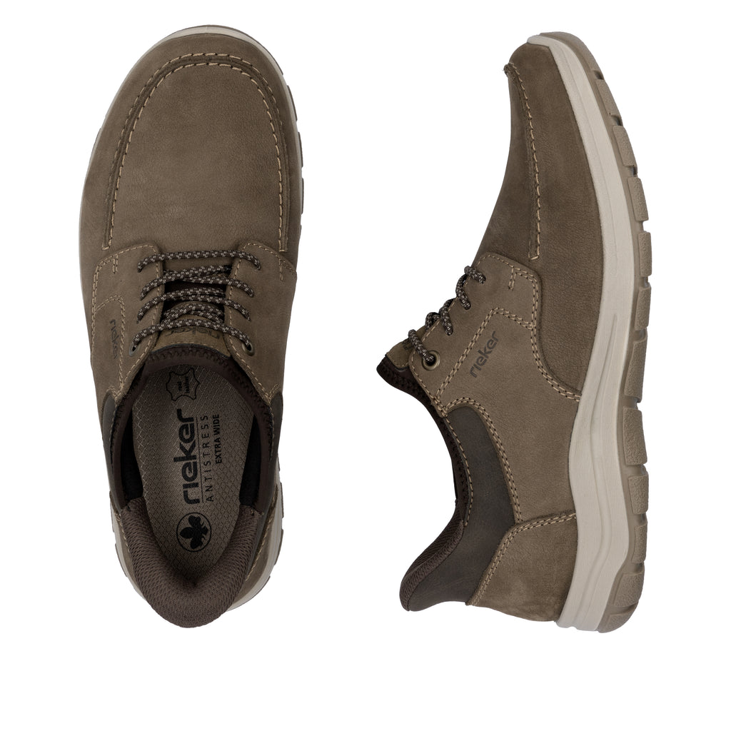 Brown Elasticated Shoes for Men | Rieker 03656-24