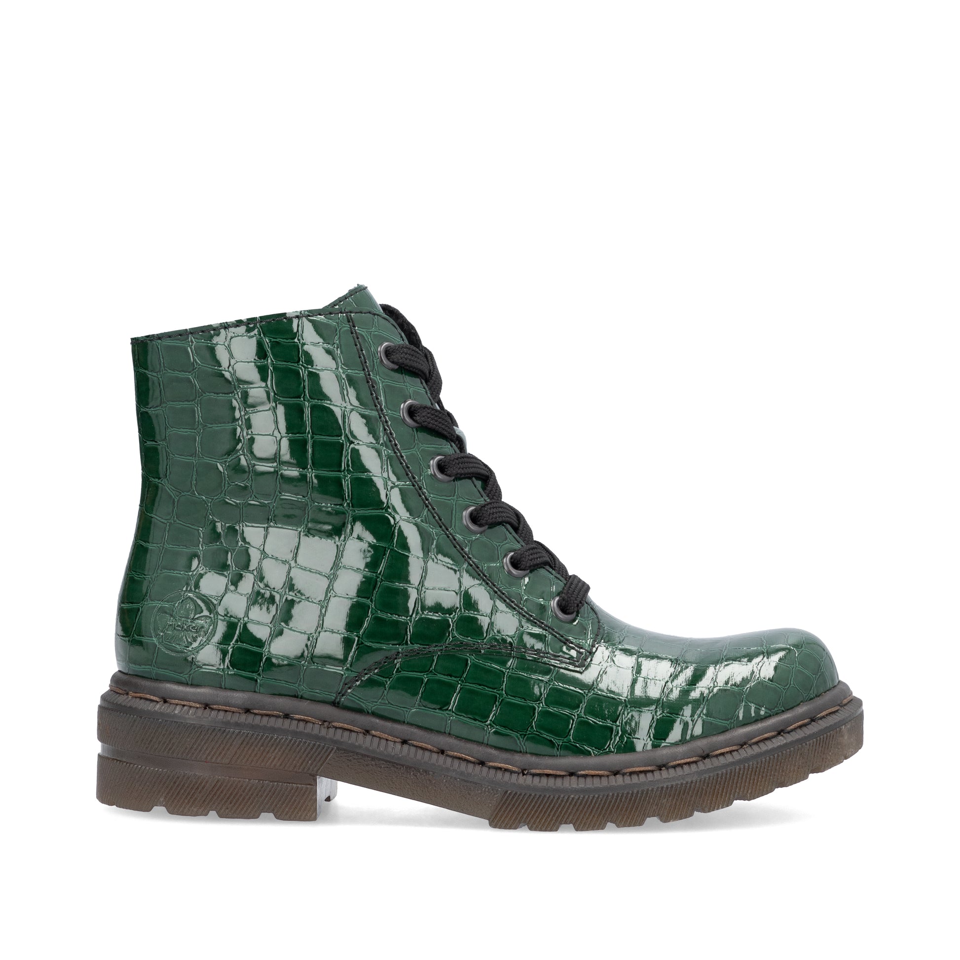 Green Zip Boots for Women | Rieker 78240-54