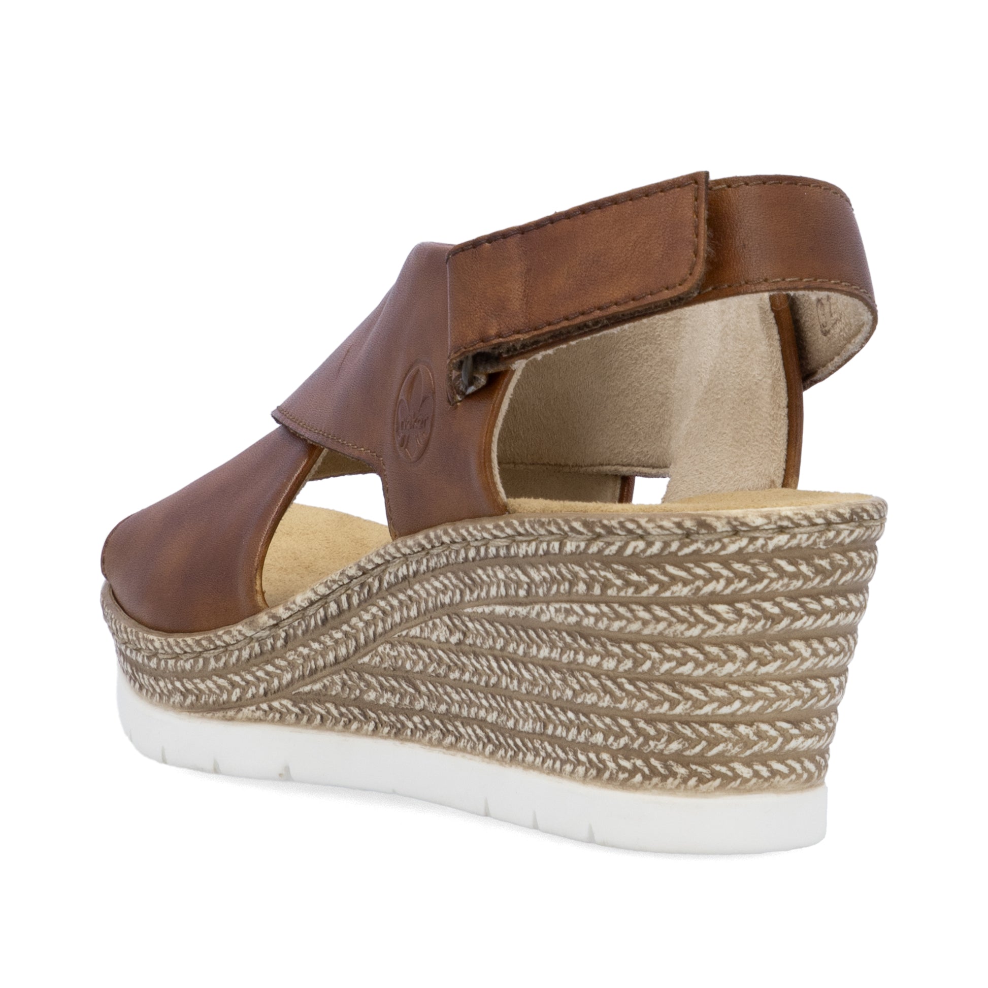 Brown Hook & Loop Sandals for Women | Rieker 61975-24
