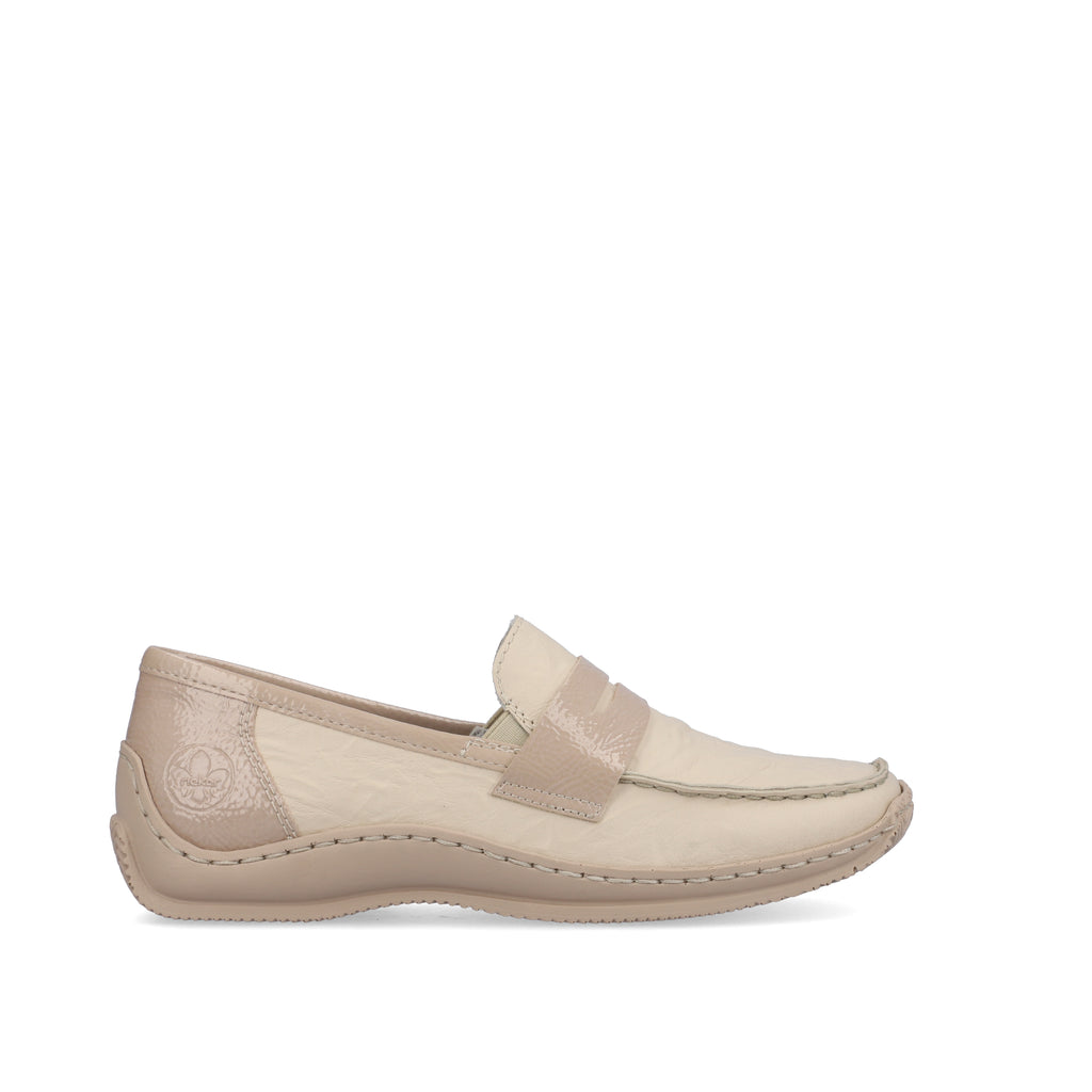 Beige Slip-On Shoes for Women | Rieker L1752-60