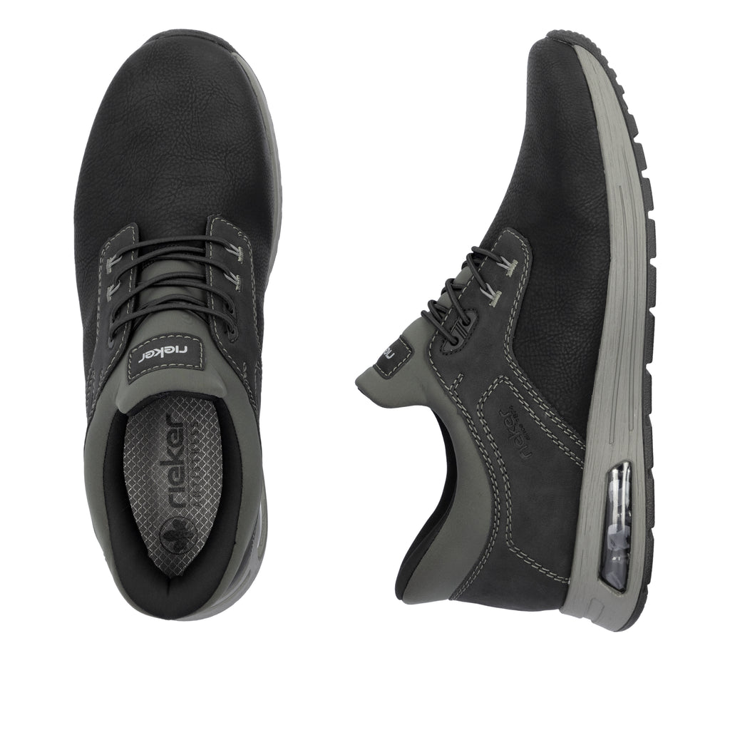 Black Elasticated Shoes for Men | Rieker B1051-00