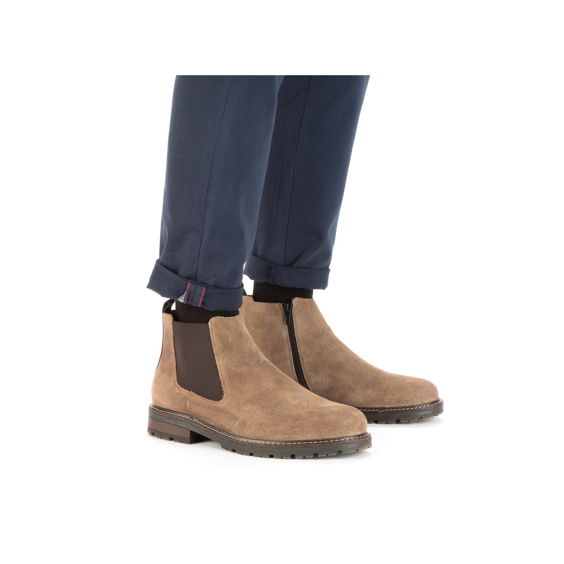 Beige Zip Boots for Men | Rieker 32051-64