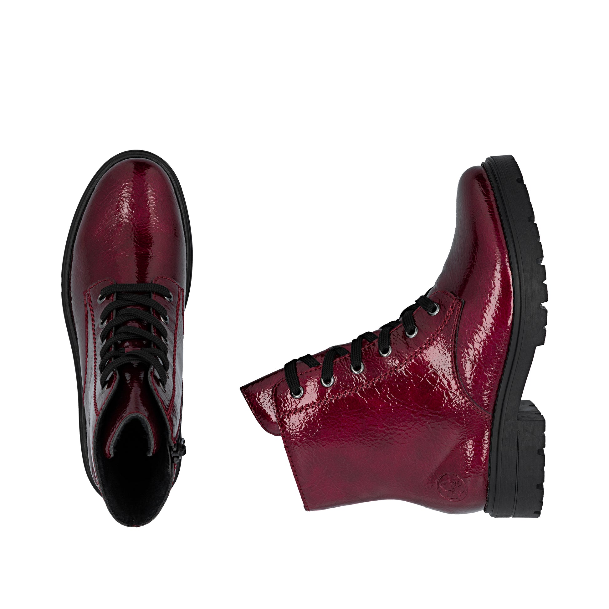 Red Zip Boots for Women | Rieker Z2841-33