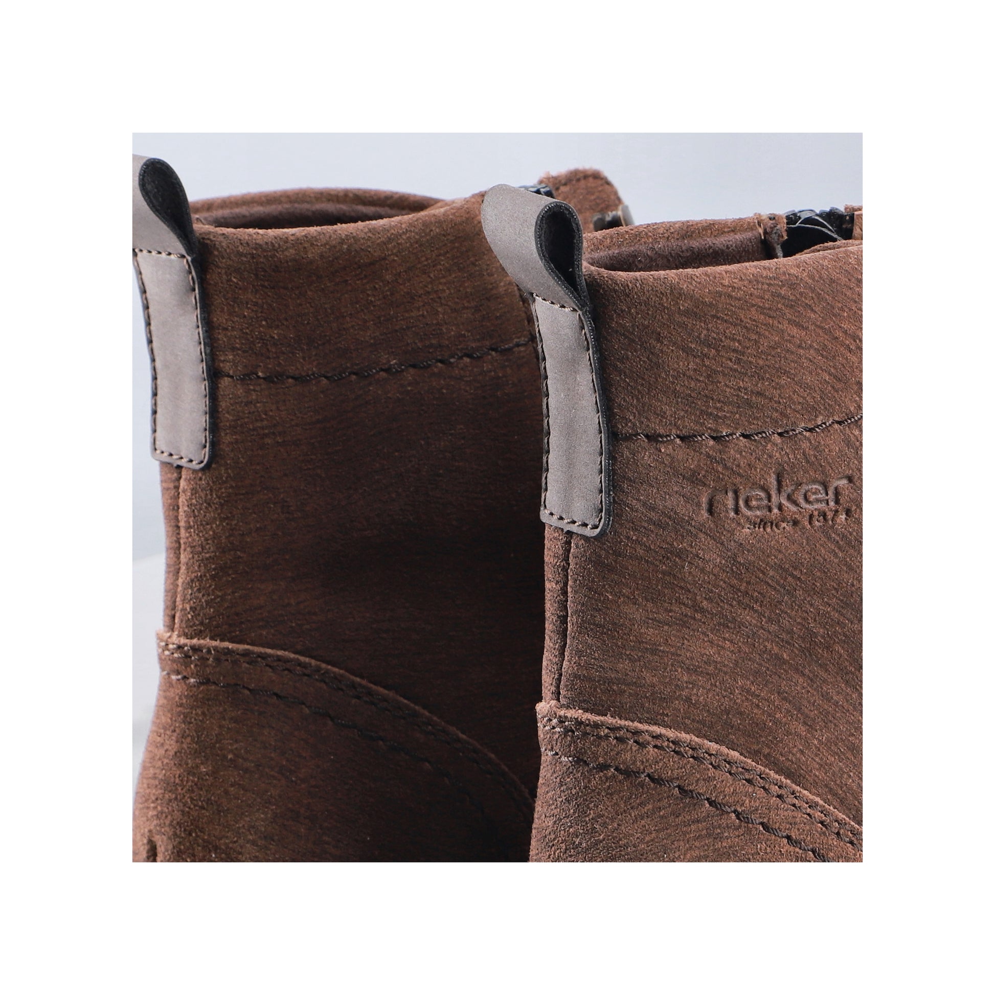 Brown Zip Boots for Men | Rieker 30414-25