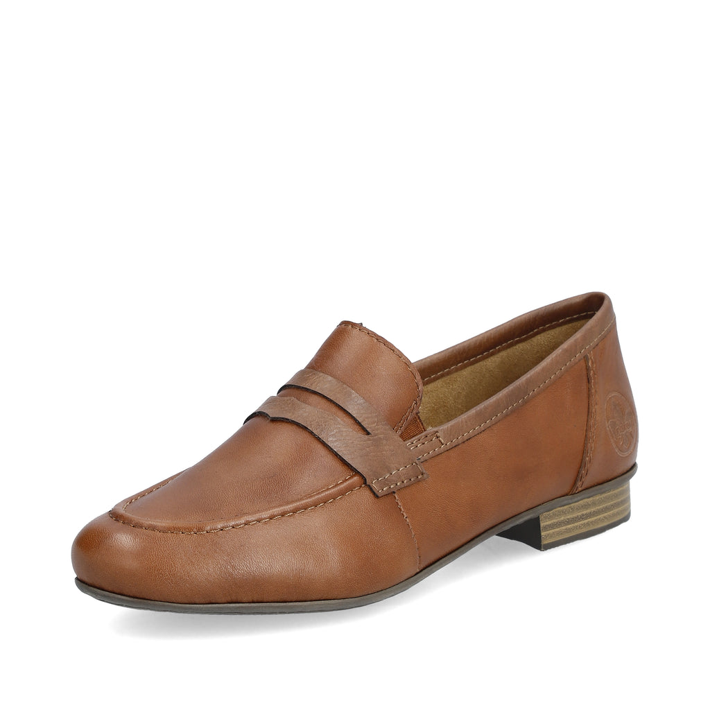 Brown Elasticated Shoes for Women | Rieker 51954-25