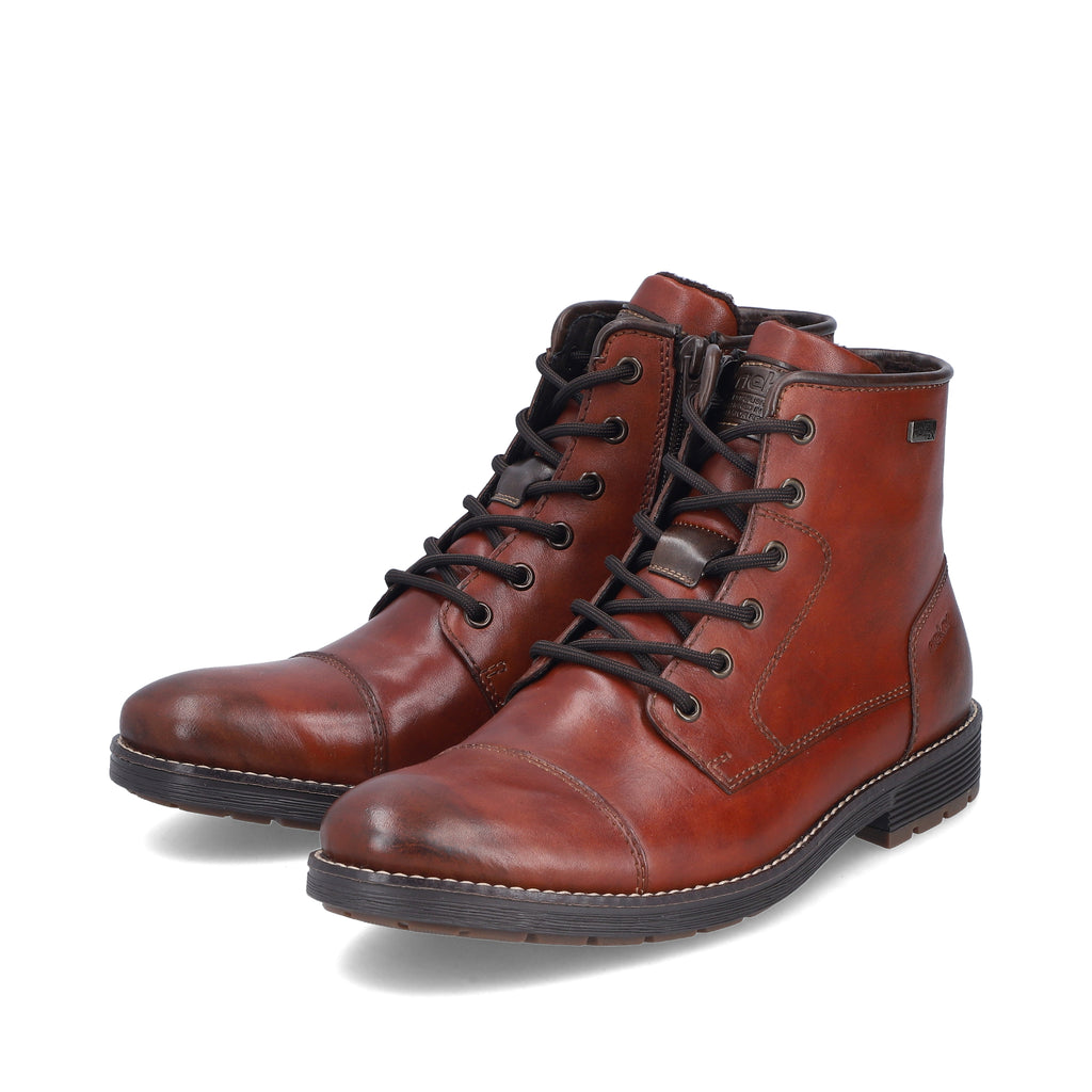 Brown Zip Boots for Men | Rieker F4546-24