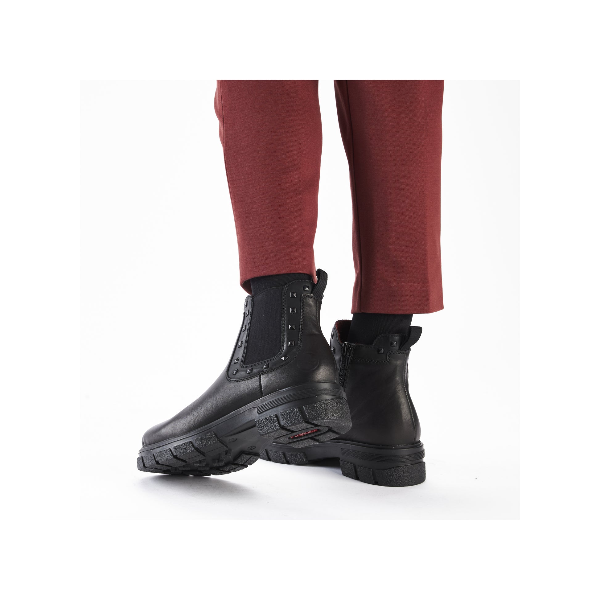 Black Zip Boots for Women | Rieker Z9154-00