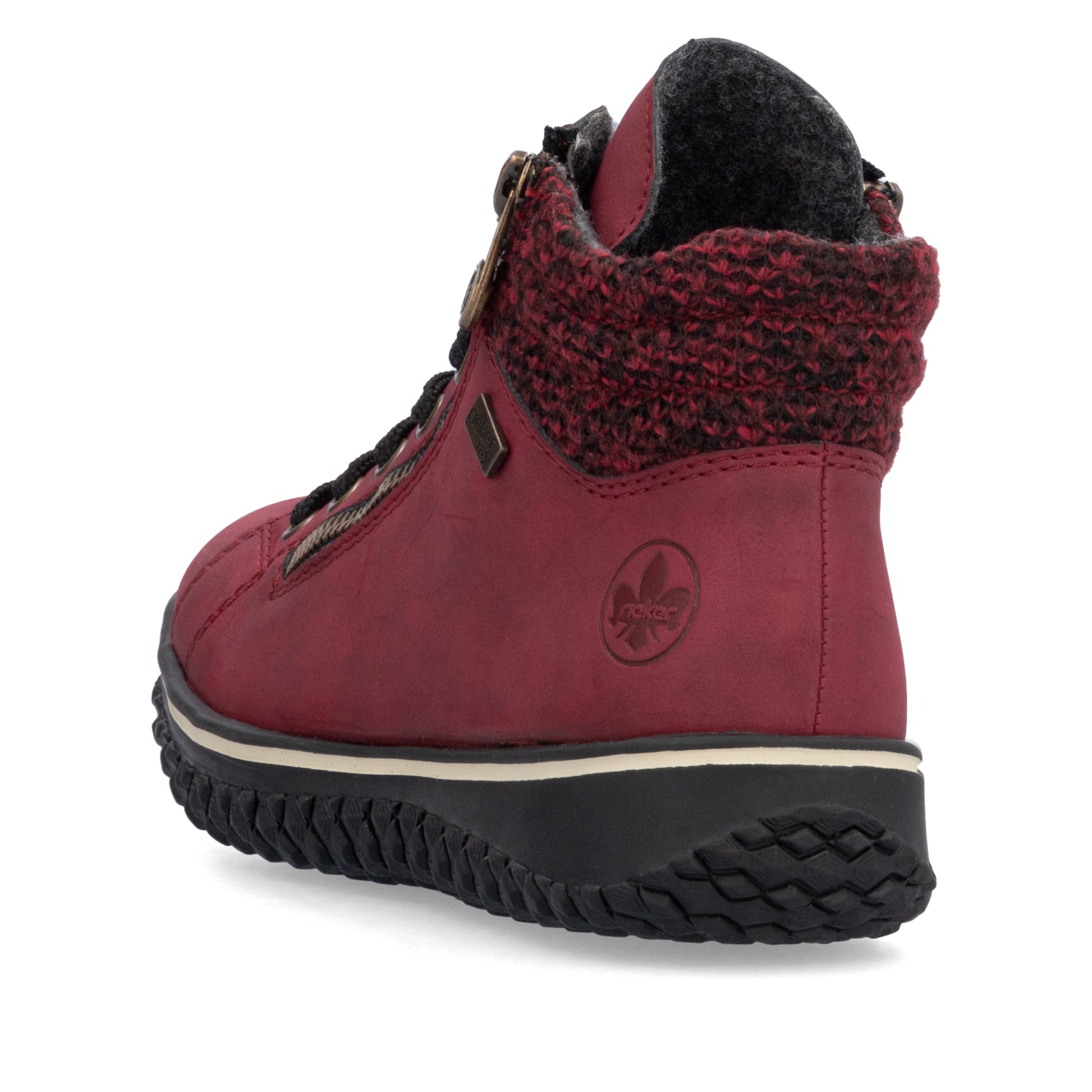 Red Zip Boots for Women | Rieker Z4263-35