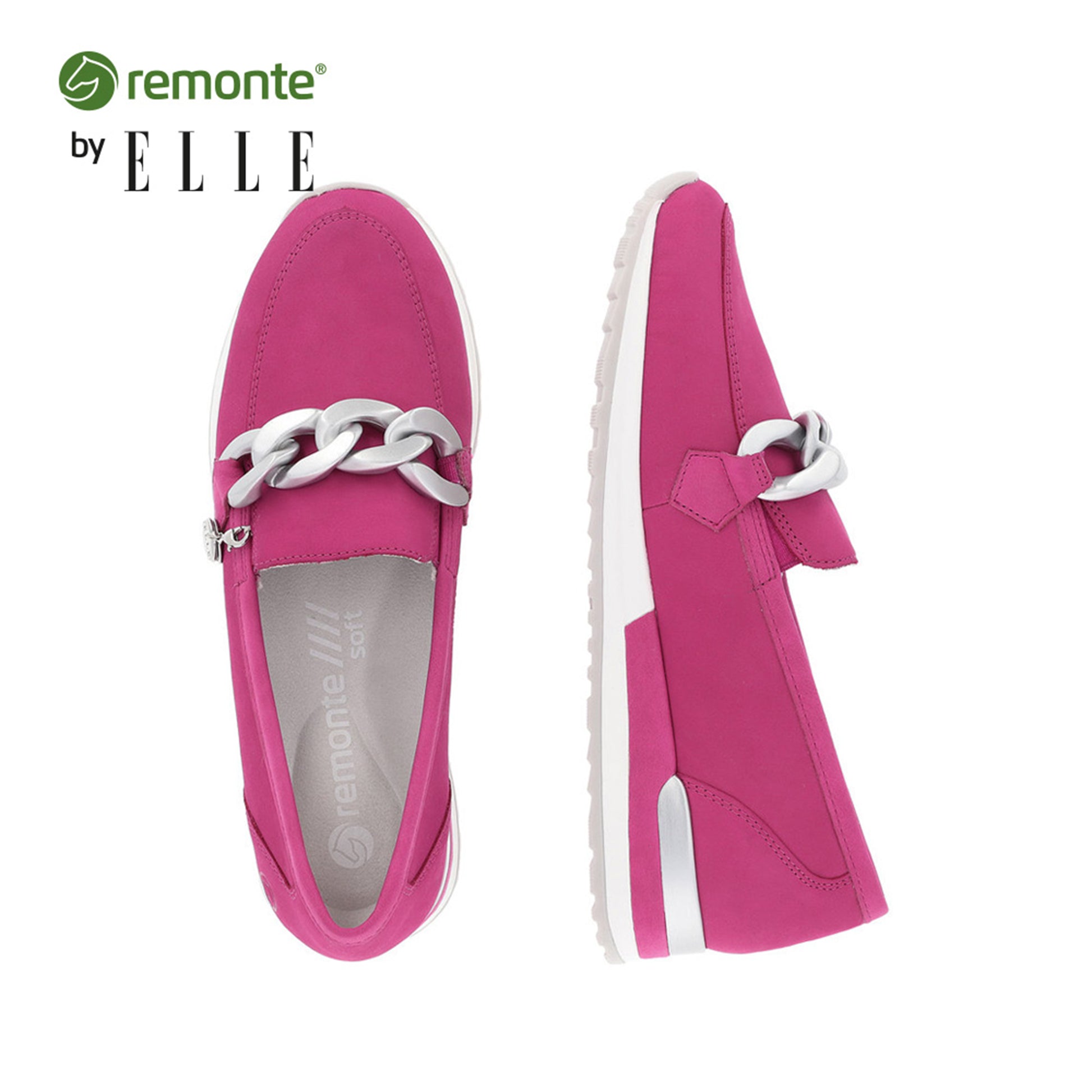 Pink Elasticated Shoes for Women | Remonte R2544-32