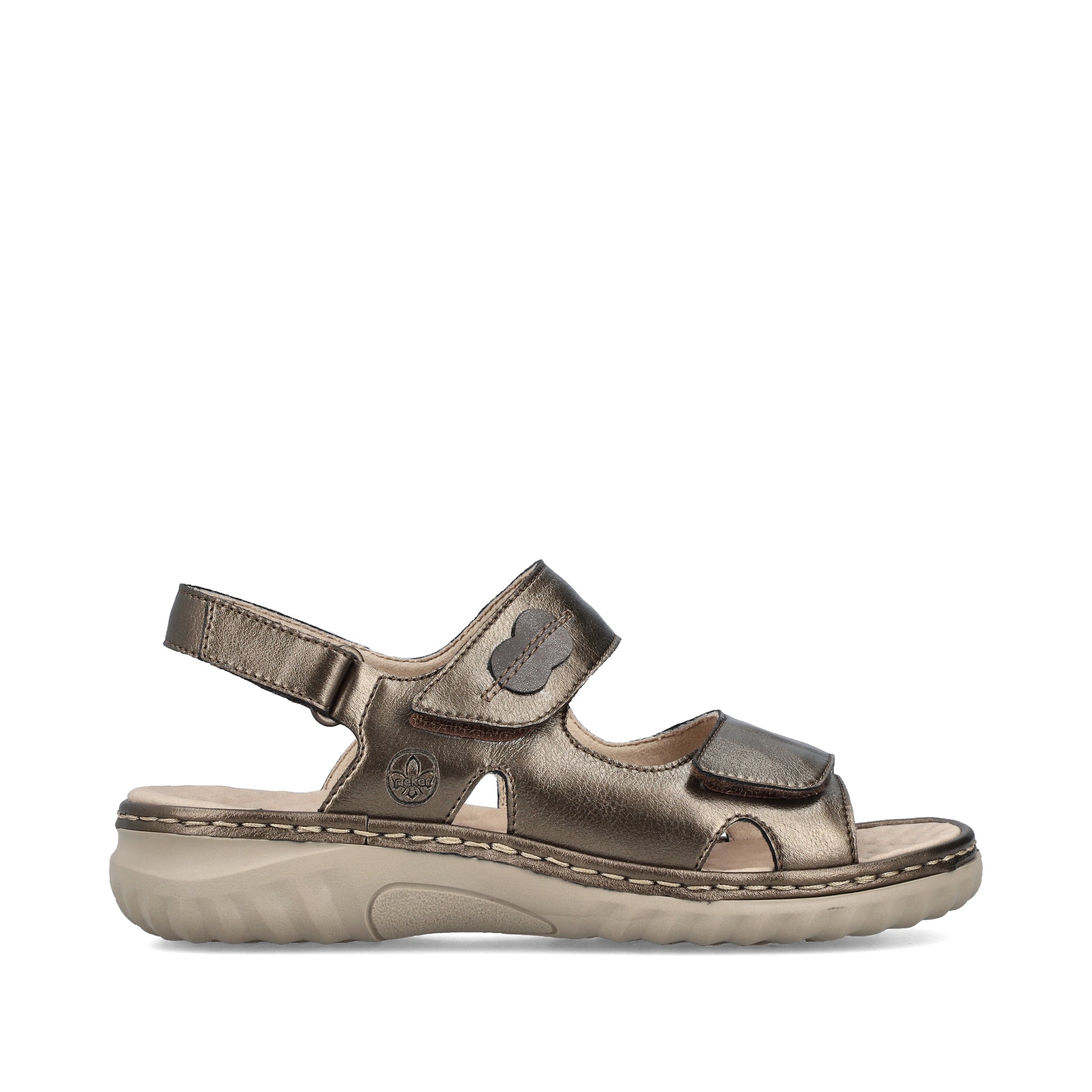 Bronze Hook & Loop Sandals for Women | Rieker 60462-90