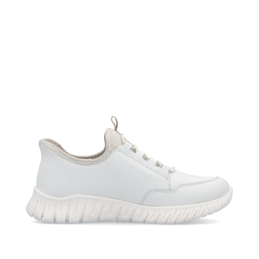 White Elasticated Shoes for Women | Rieker M5357-80