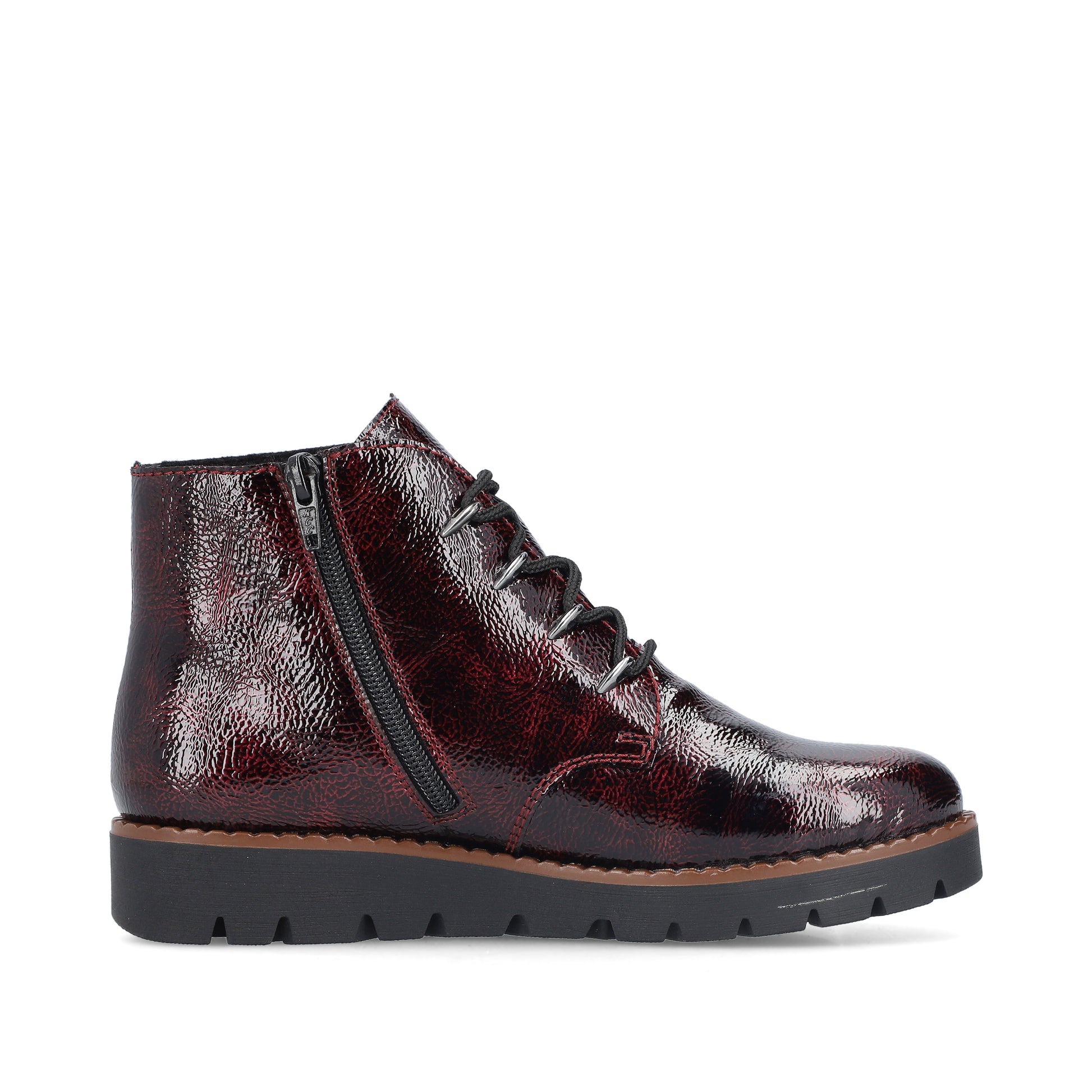 Red Zip Boots for Women | Rieker 44902-35