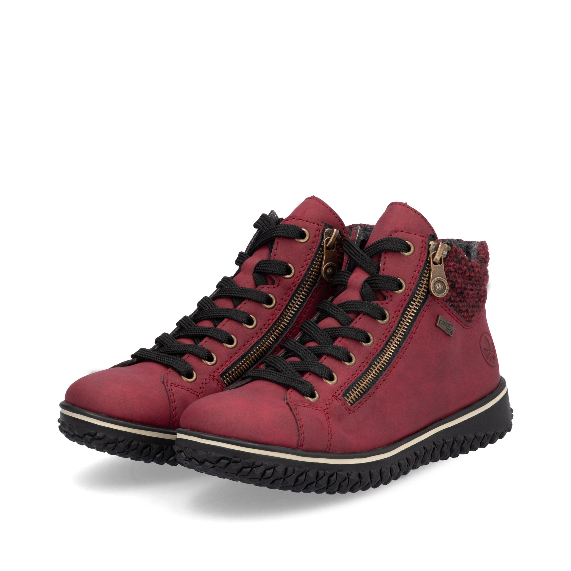 Red Zip Boots for Women | Rieker Z4263-35