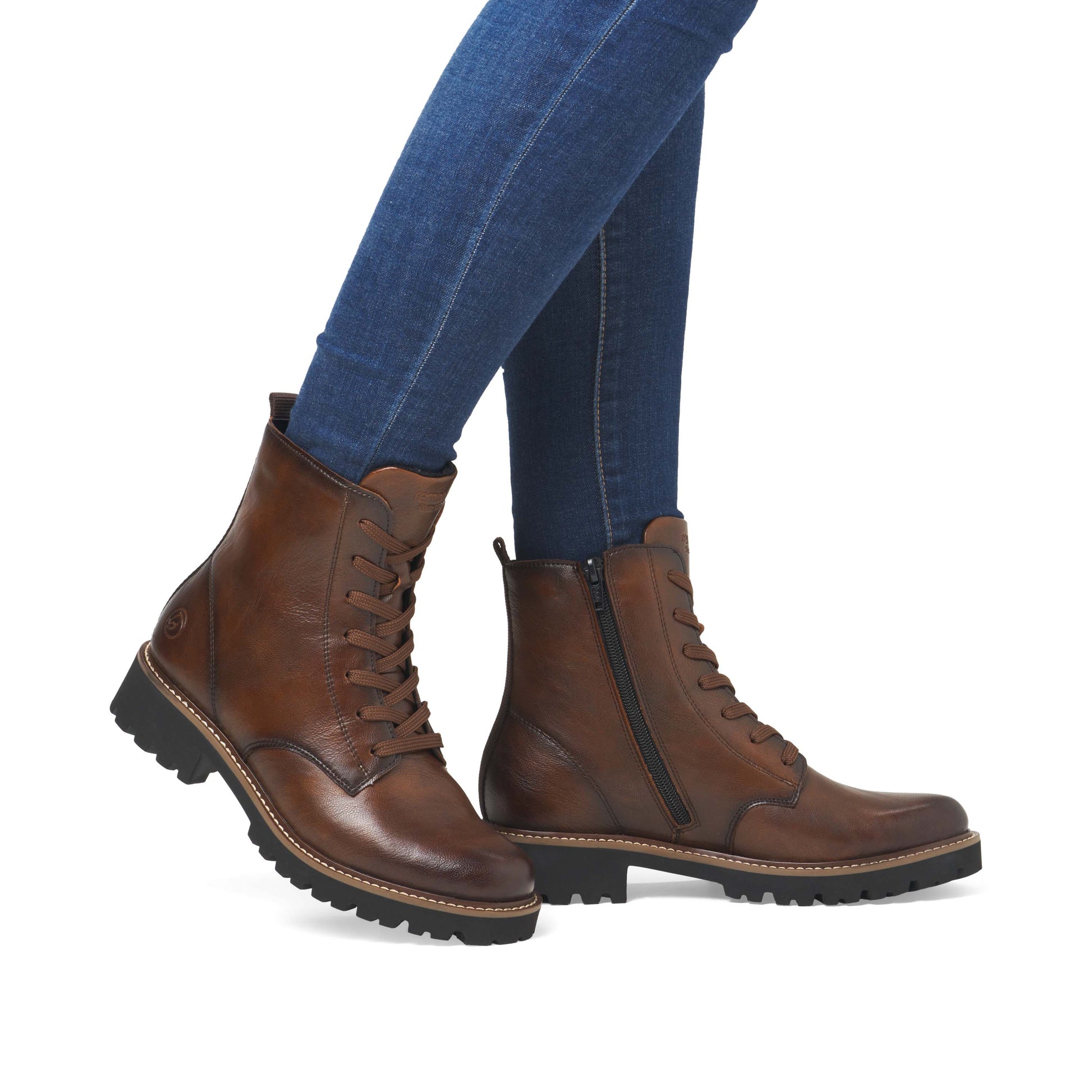 Brown Zip Boots for Women | Remonte D8661-24