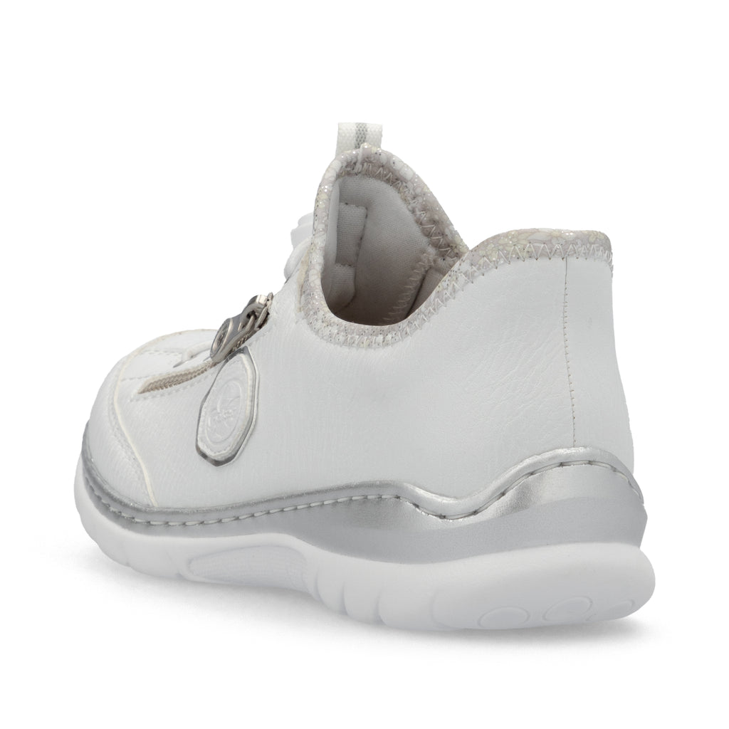White Elasticated Shoes for Women | Rieker L32F1-80