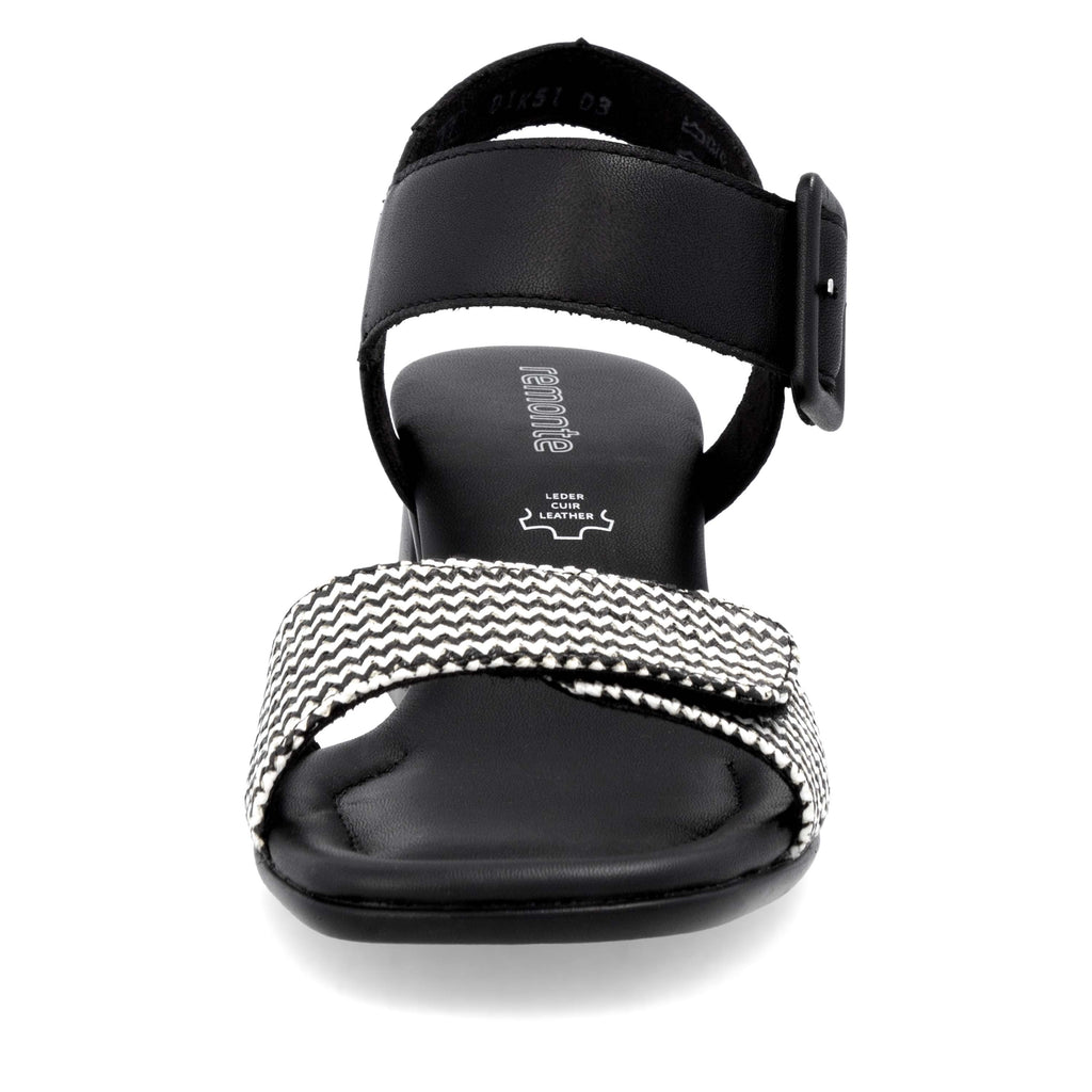 Black Hook & Loop Sandals for Women | Remonte D1K51-03