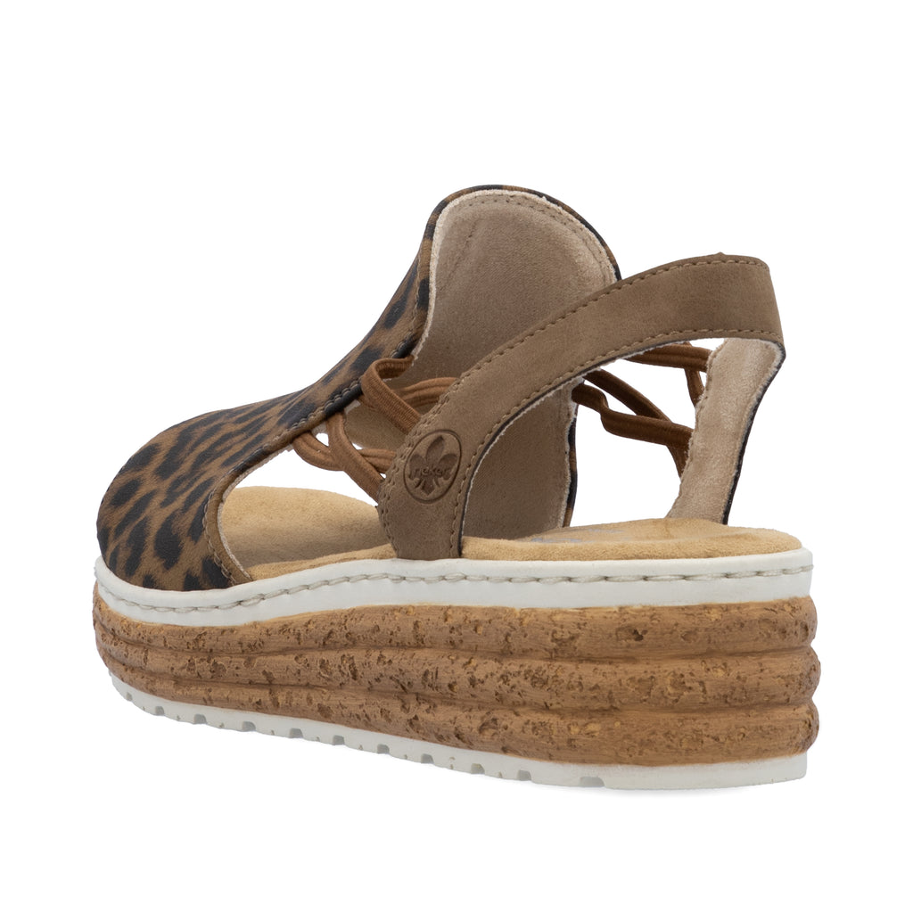 Multi Elasticated Sandals for Women | Rieker 62741-90