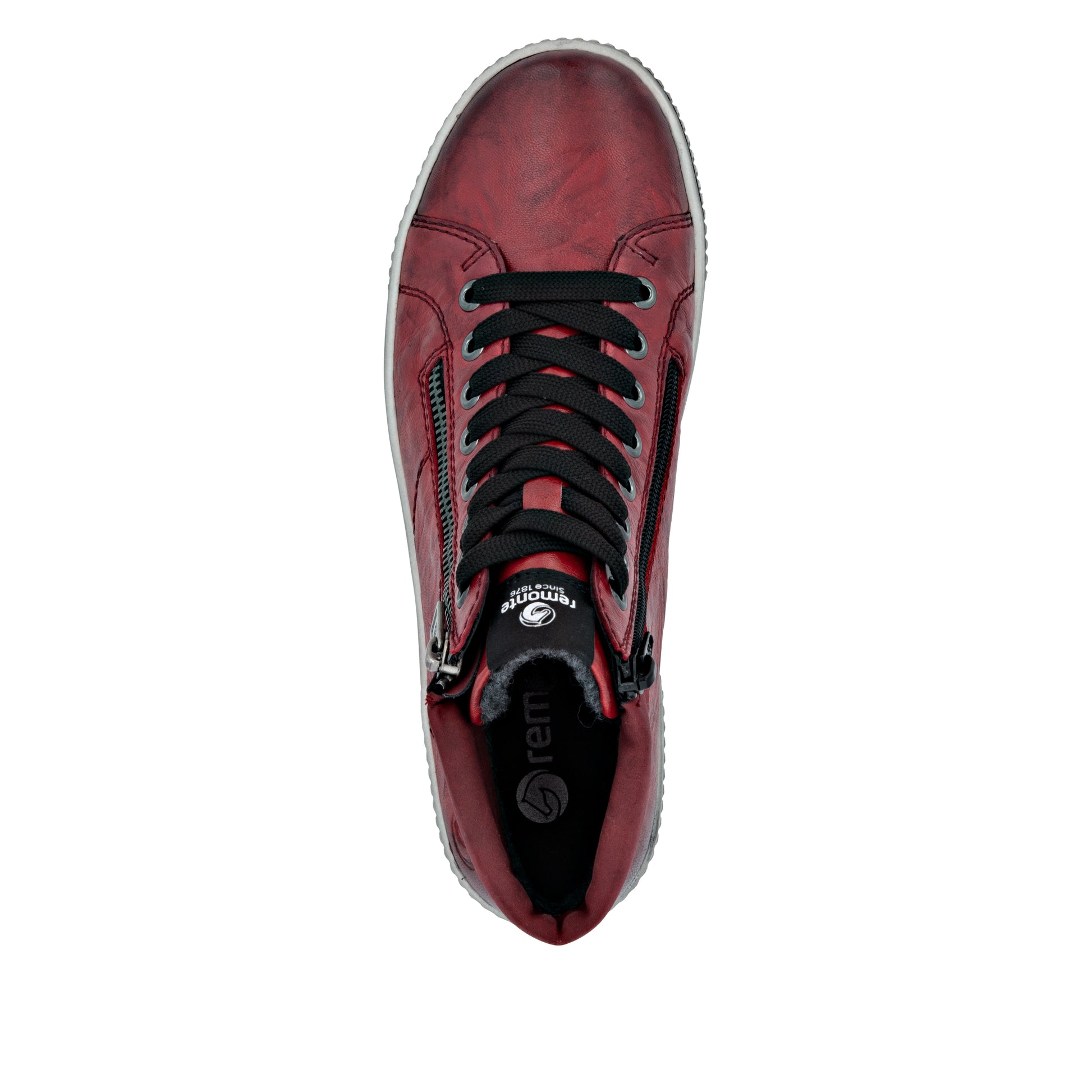 Red Zip Boots for Women | Remonte D0772-36