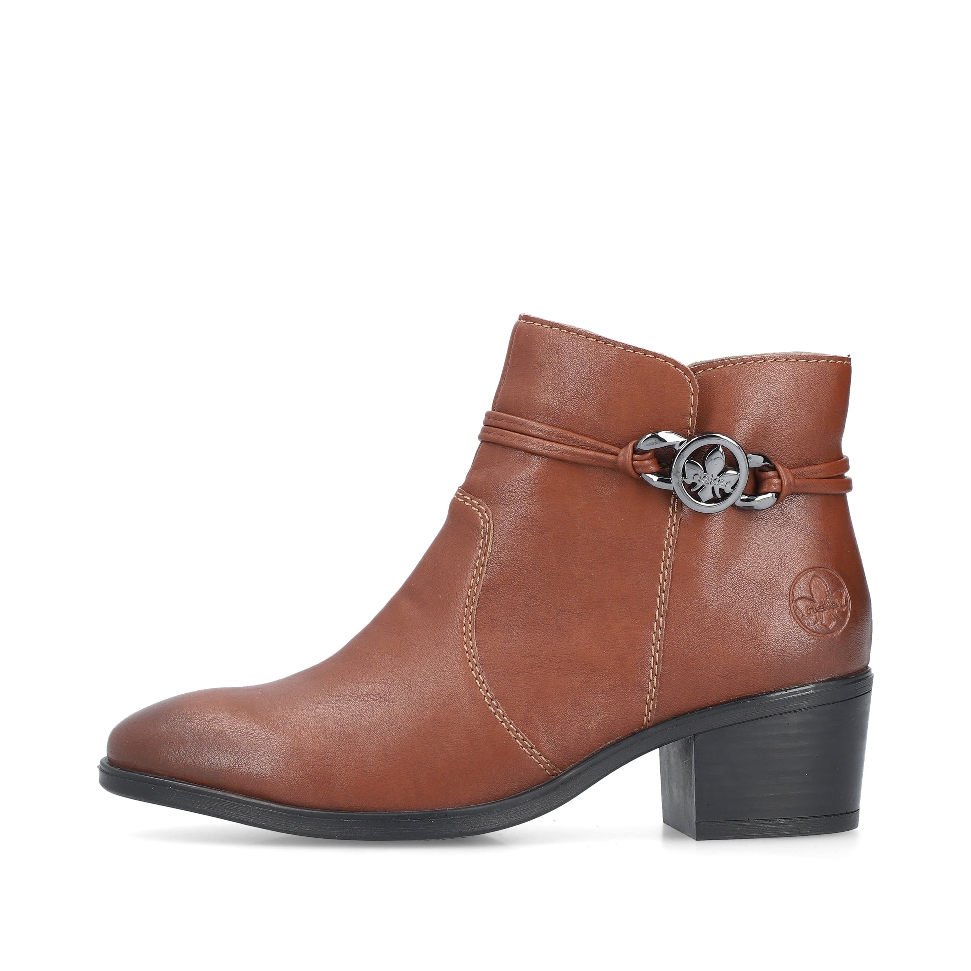 Brown Zip Boots for Women | Rieker 73970-22