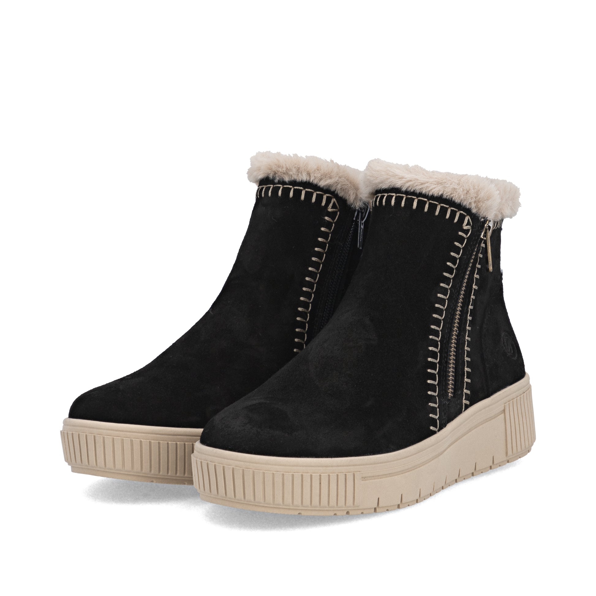 Black Zip Boots for Women | Remonte D3B70-03