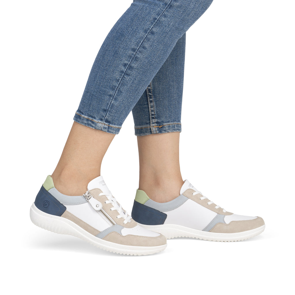 White Zip Shoes for Women | Remonte D1E06-81