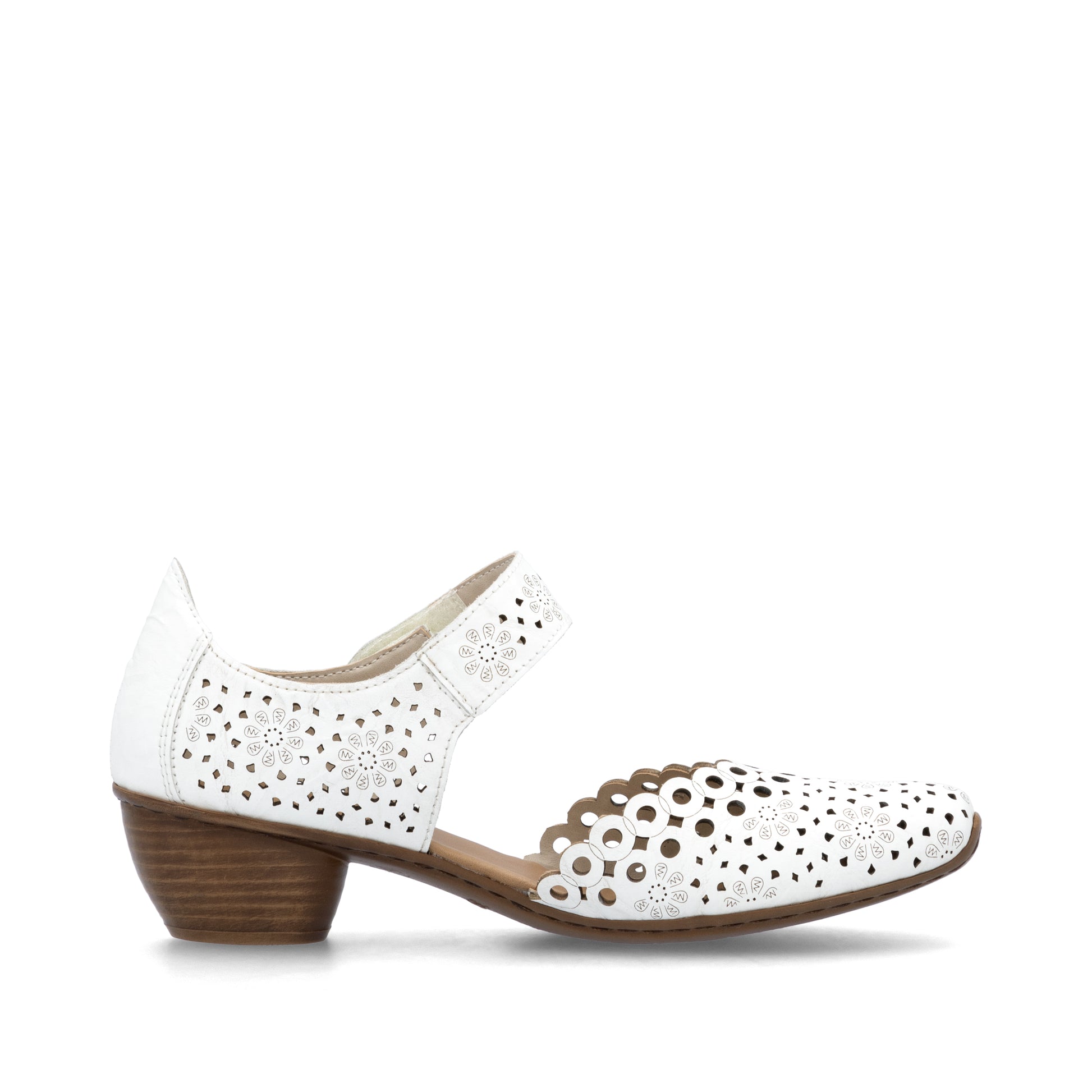 White Hook & Loop Shoes for Women | Rieker 43753-80