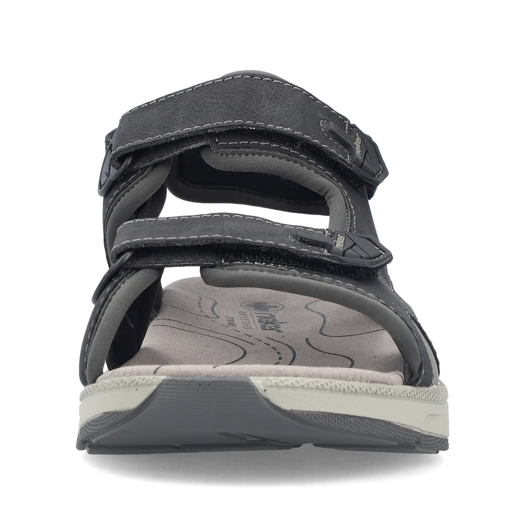 Black Hook & Loop Sandals for Men | Rieker 29151-00