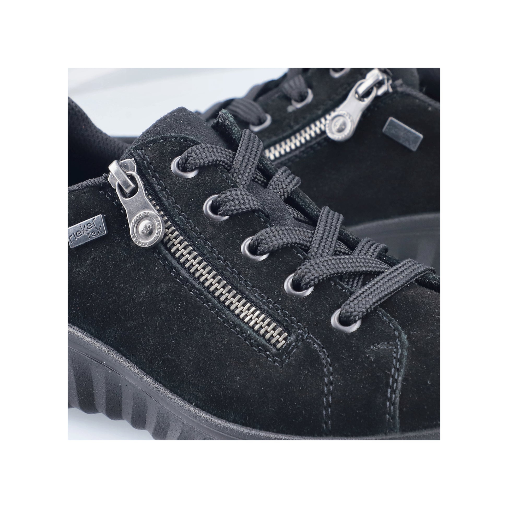 Black Zip Shoes for Women | Rieker 59000-00