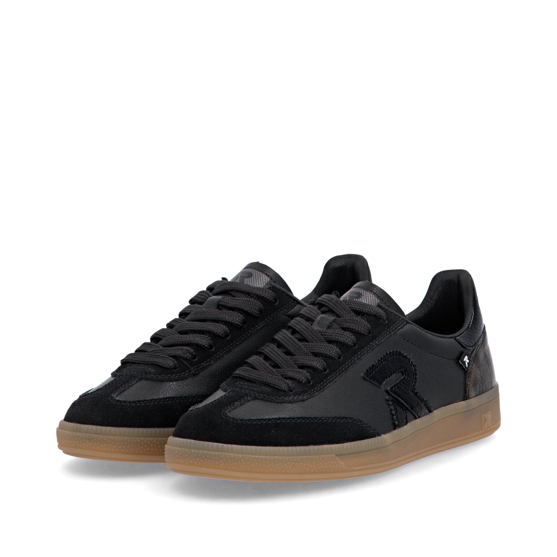 Black Elasticated Shoes for Women | Rieker W2200-03