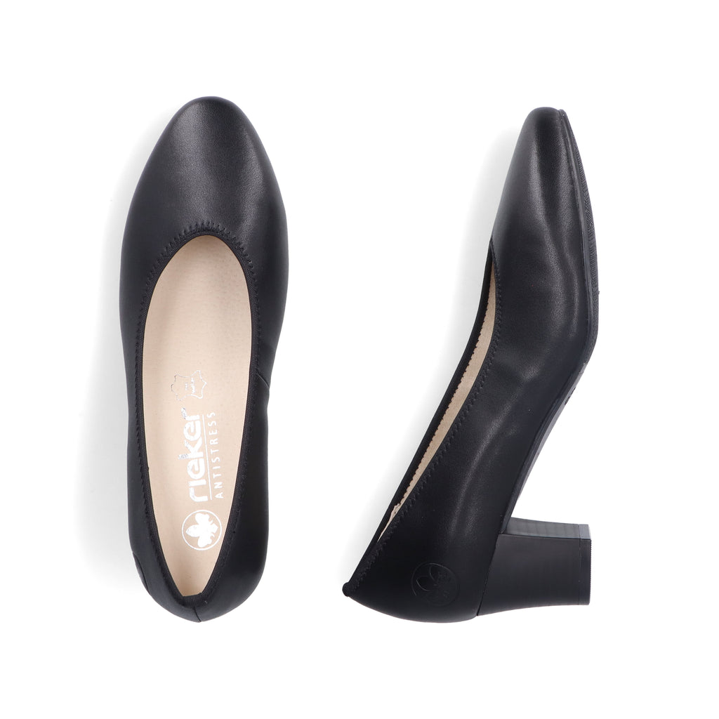 Black Slip-On Shoes for Women | Rieker 44650-04