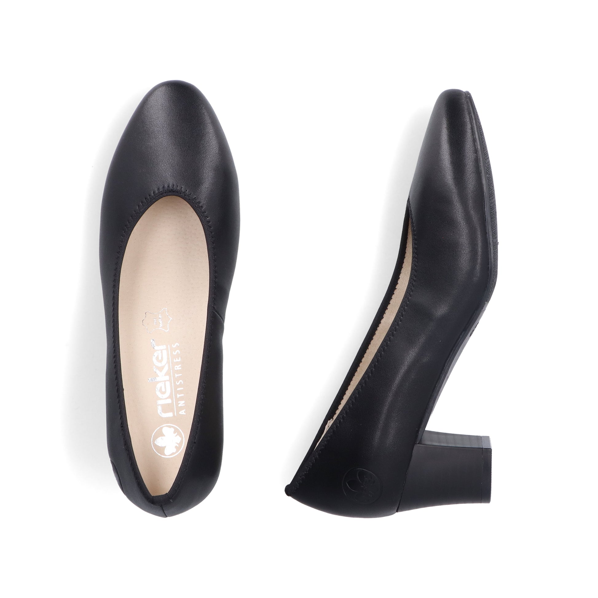 Black Slip-On Shoes for Women | Rieker 44650-04