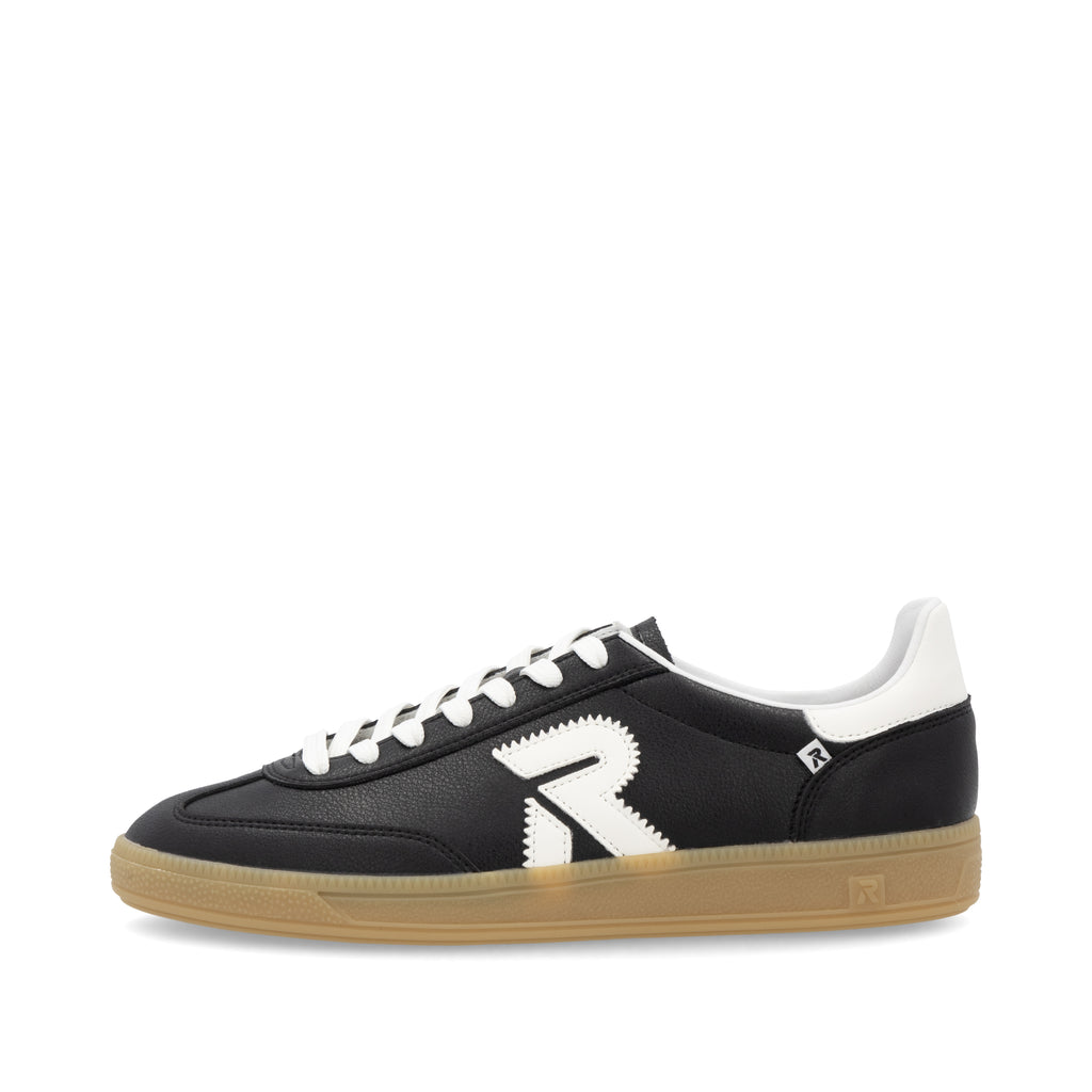 Black Elasticated Shoes for Men | Rieker U2200-00
