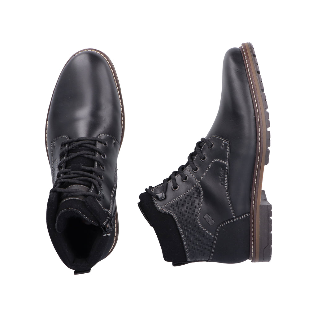 Black Zip Boots for Men | Rieker 13740-00