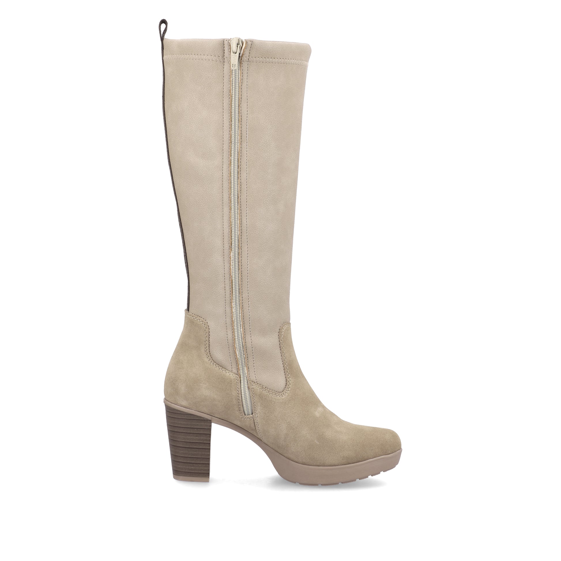 Beige Zip Boots for Women | Rieker Y2255-64