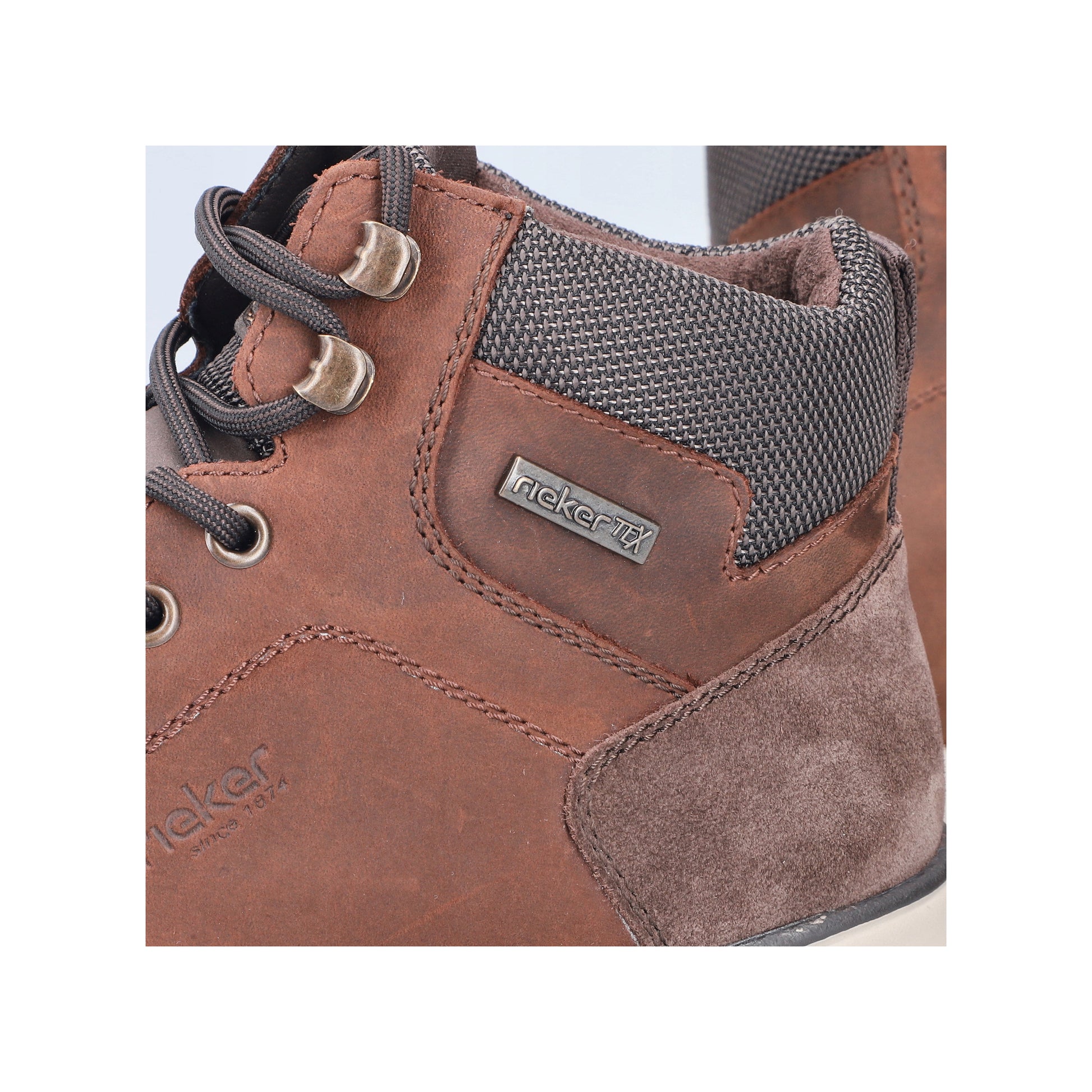 Brown Zip Boots for Men | Rieker 11530-24