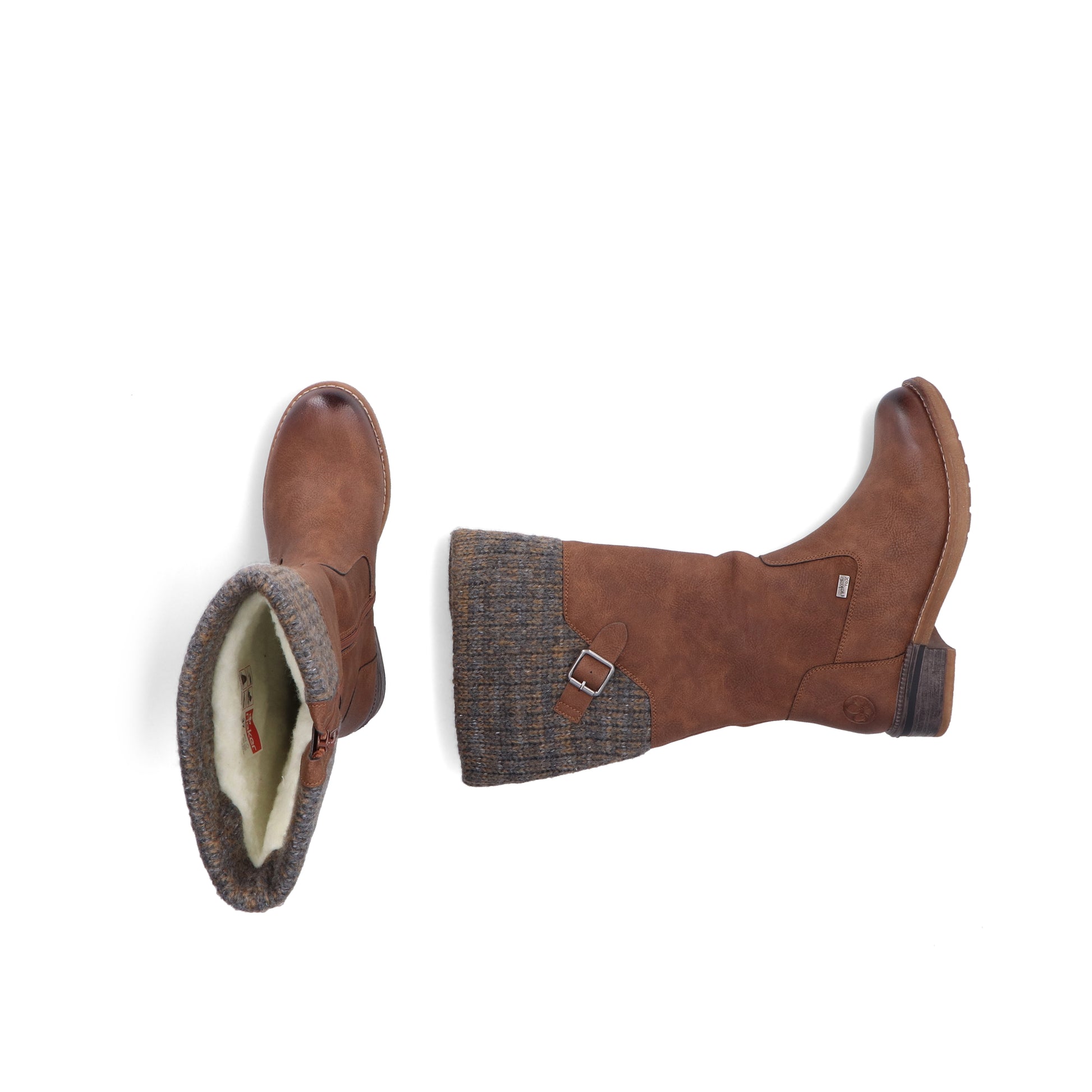 Brown Zip Boots for Women | Rieker 94692-24