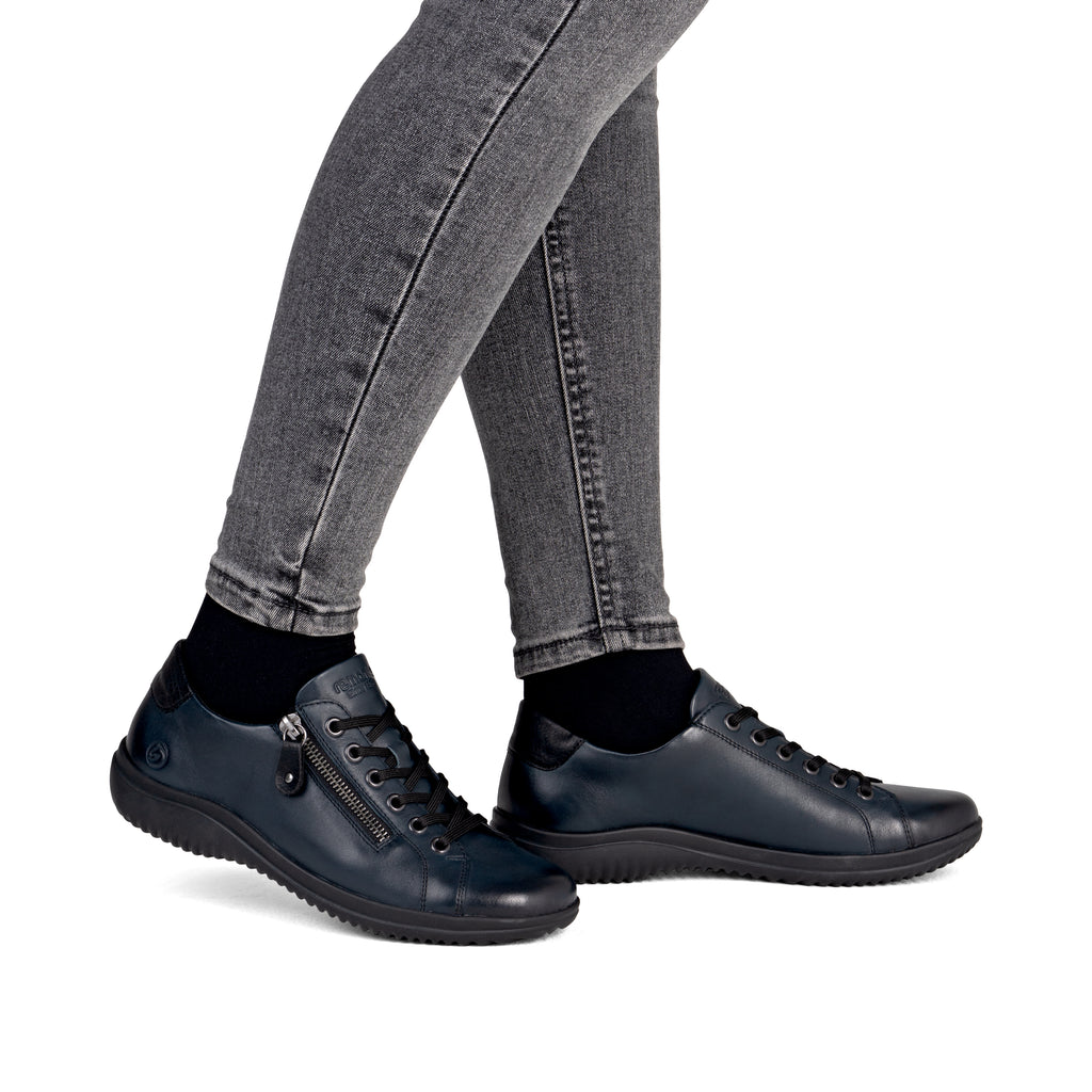 Blue Zip Shoes for Women | Remonte D1E03-14