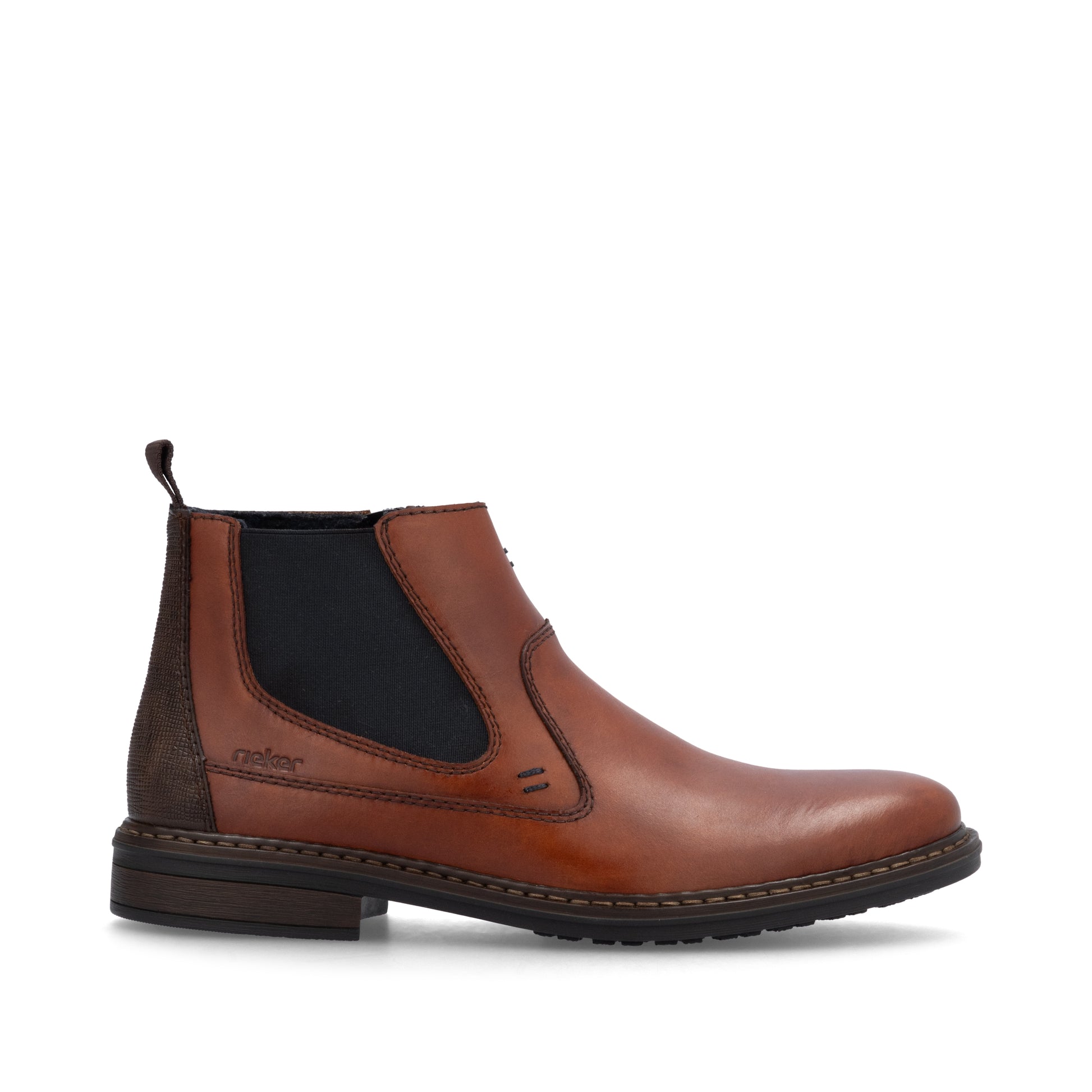 Brown Zip Boots for Men | Rieker 17654-22