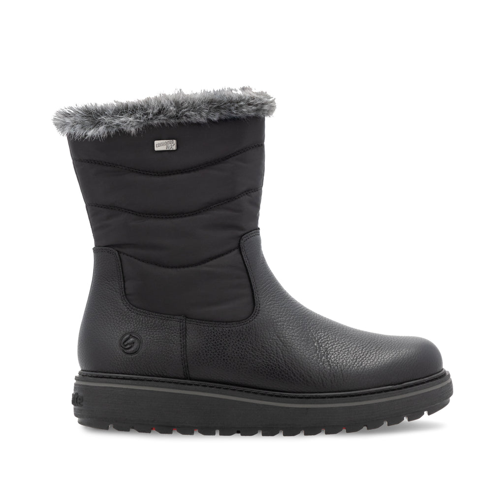 Black Zip Boots for Women | Remonte D0U79-03