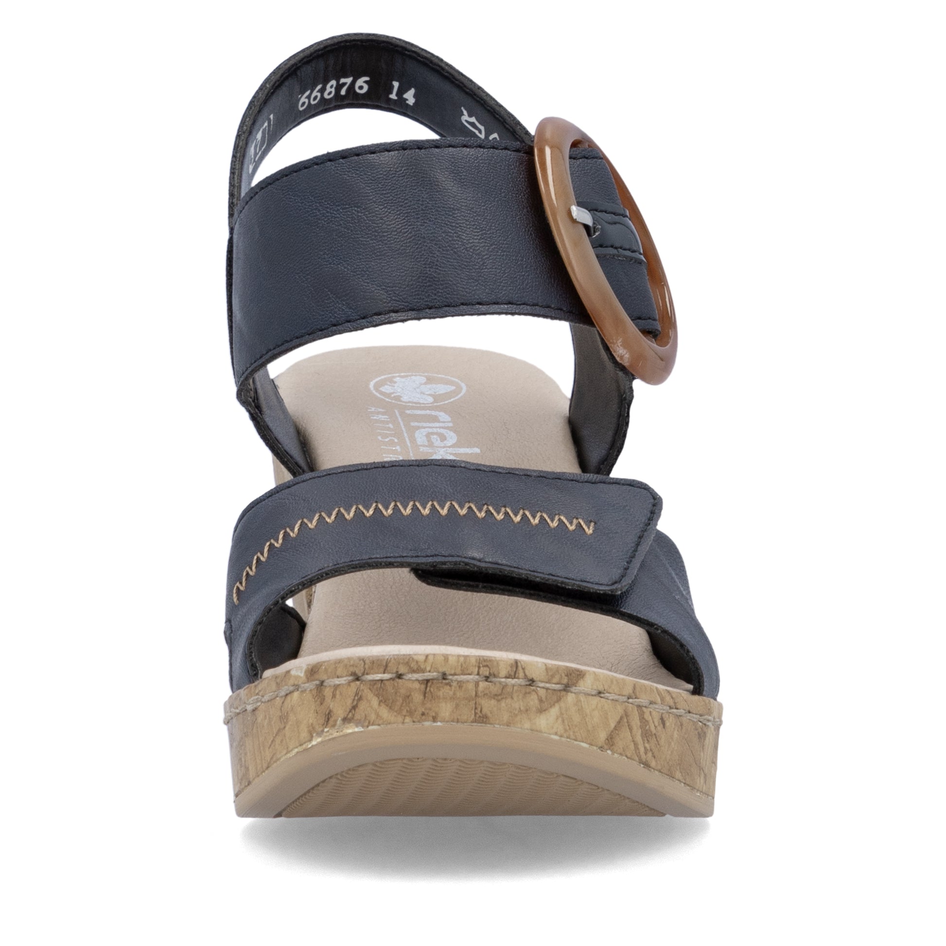 Blue Hook & Loop Sandals for Women | Rieker 66876-14