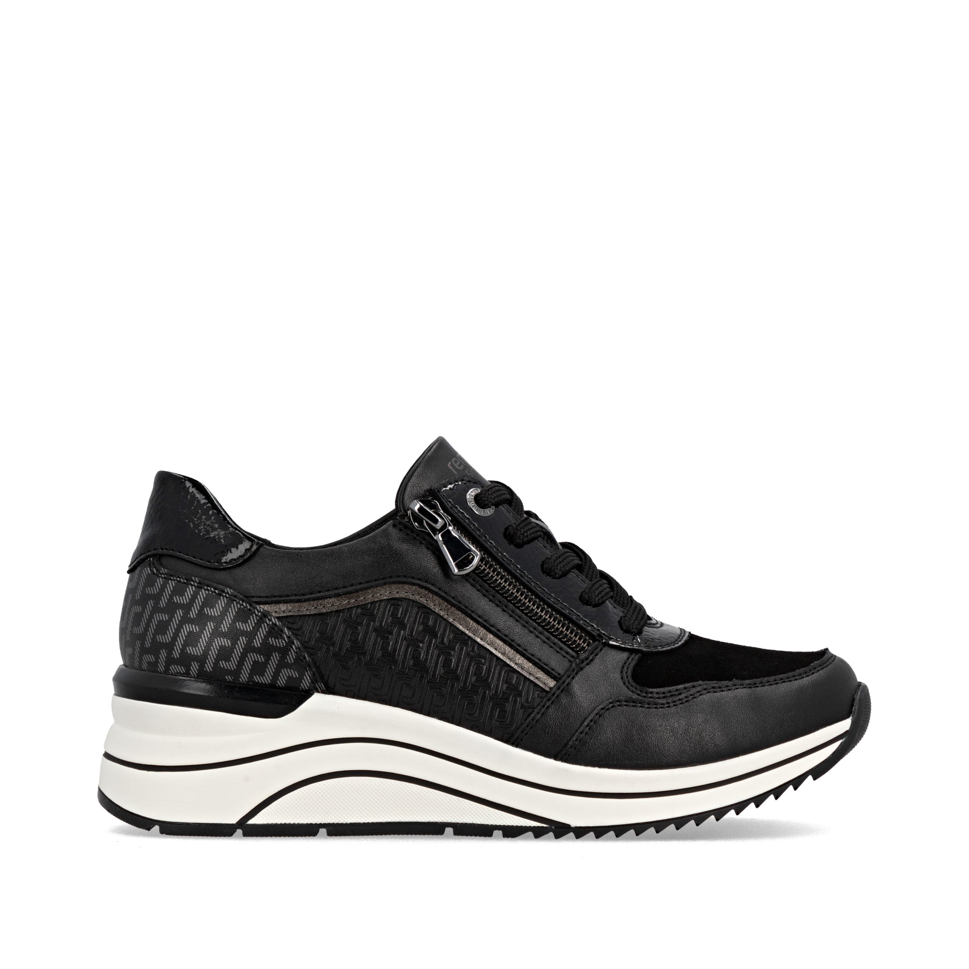 Black Zip Shoes for Women | Remonte D0T16-03
