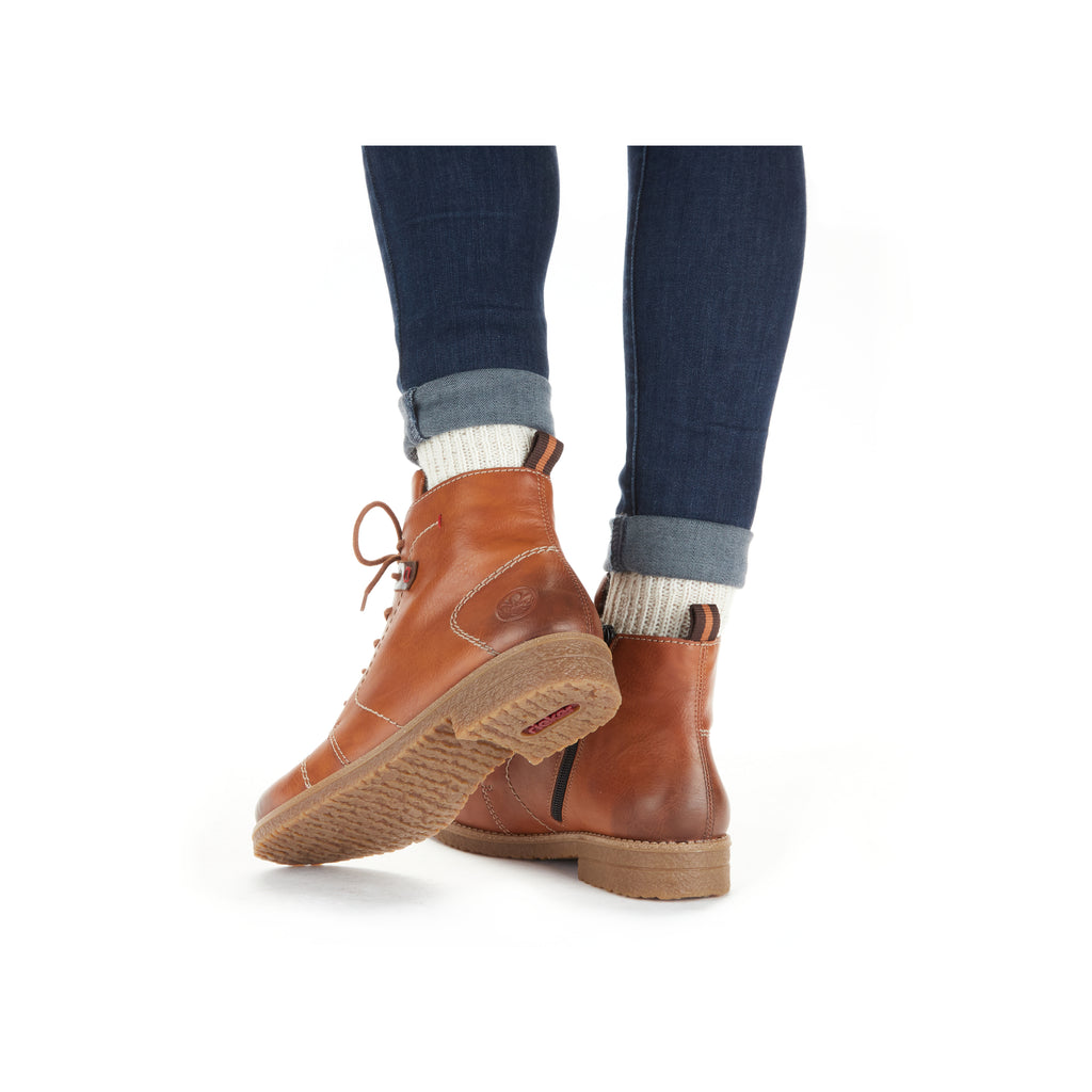 Brown Zip Boots for Women | Rieker 73501-24