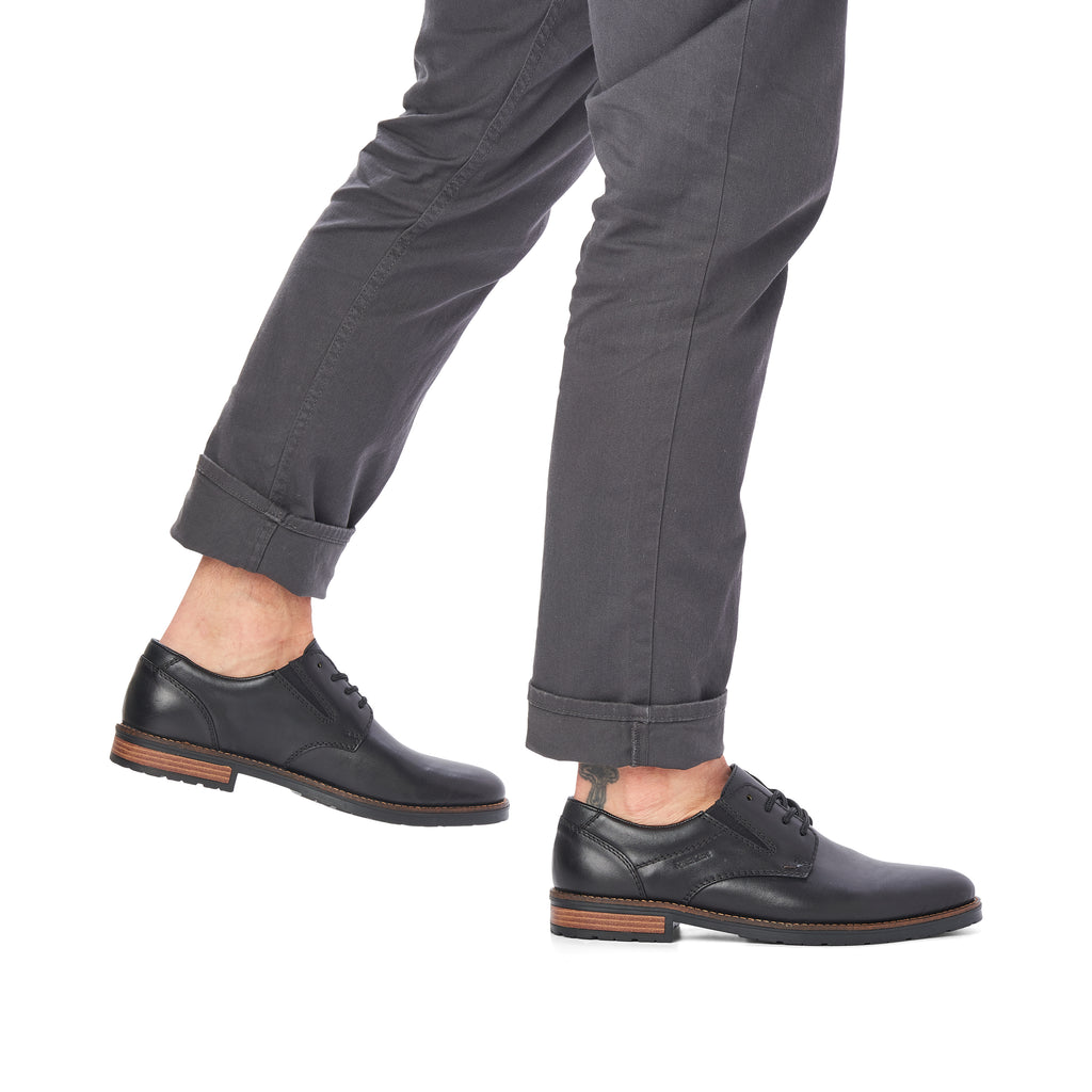 Black Elasticated Shoes for Men | Rieker 14621-00